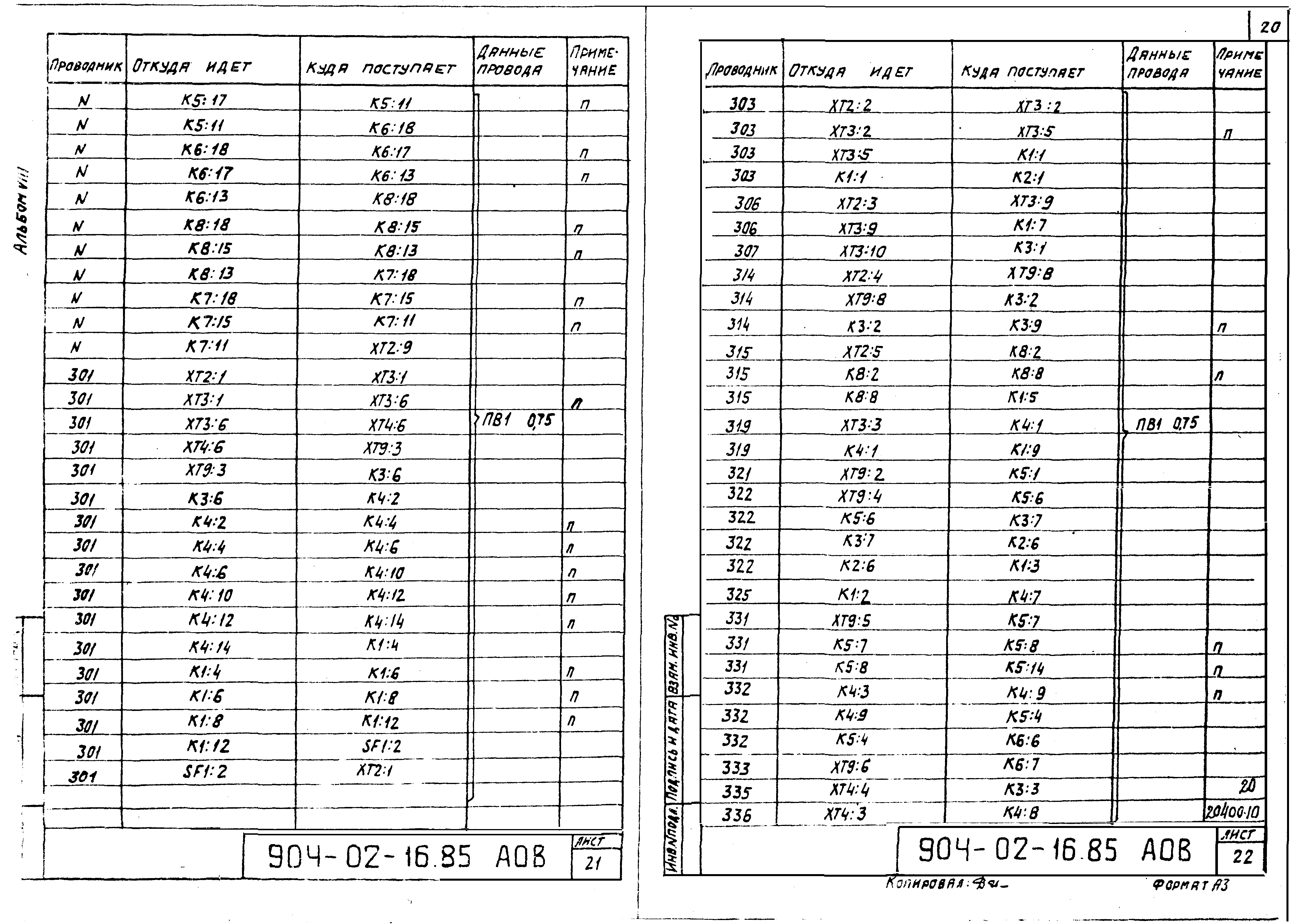 Типовые проектные решения 904-02-16.85
