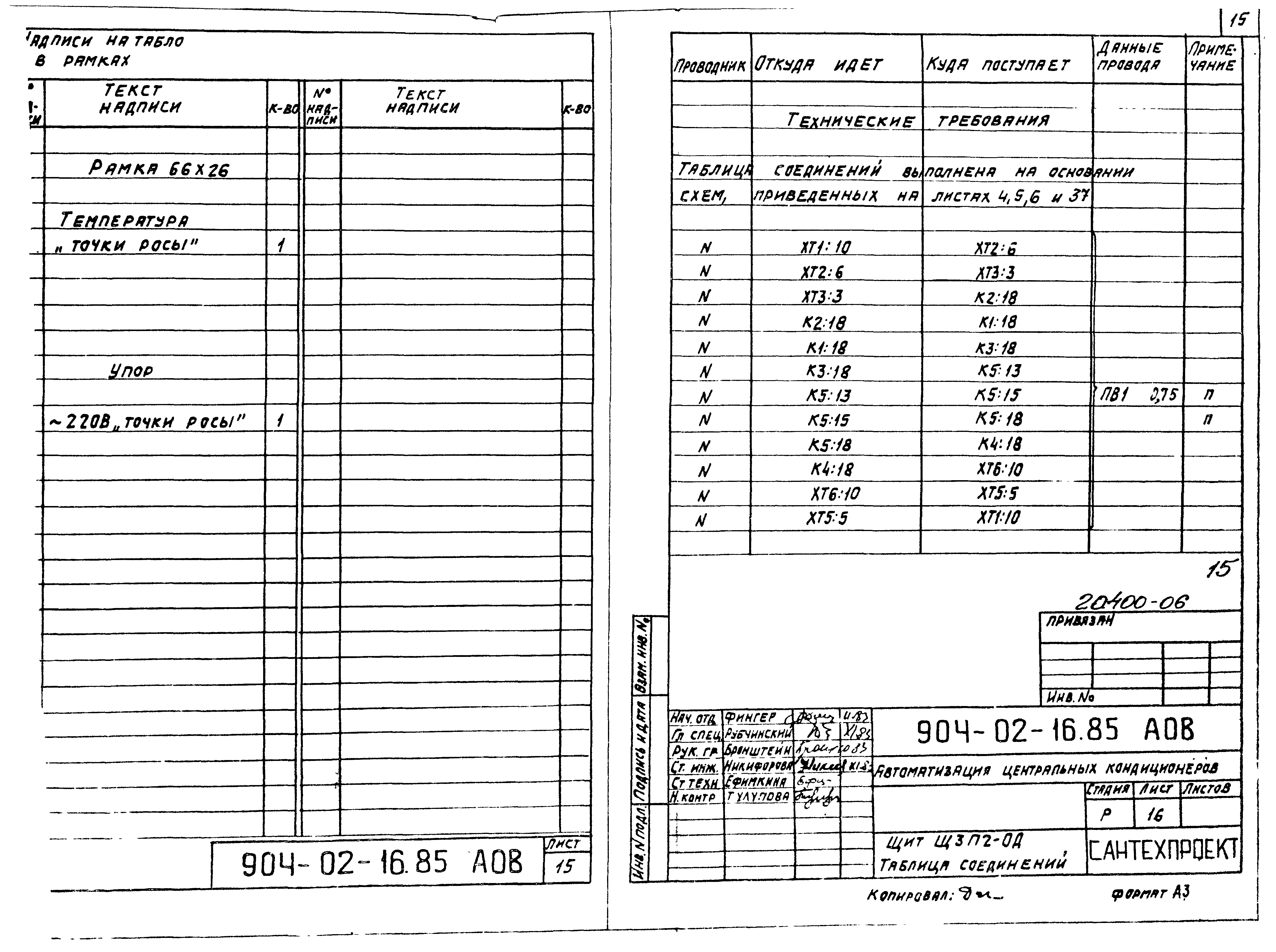 Типовые проектные решения 904-02-16.85