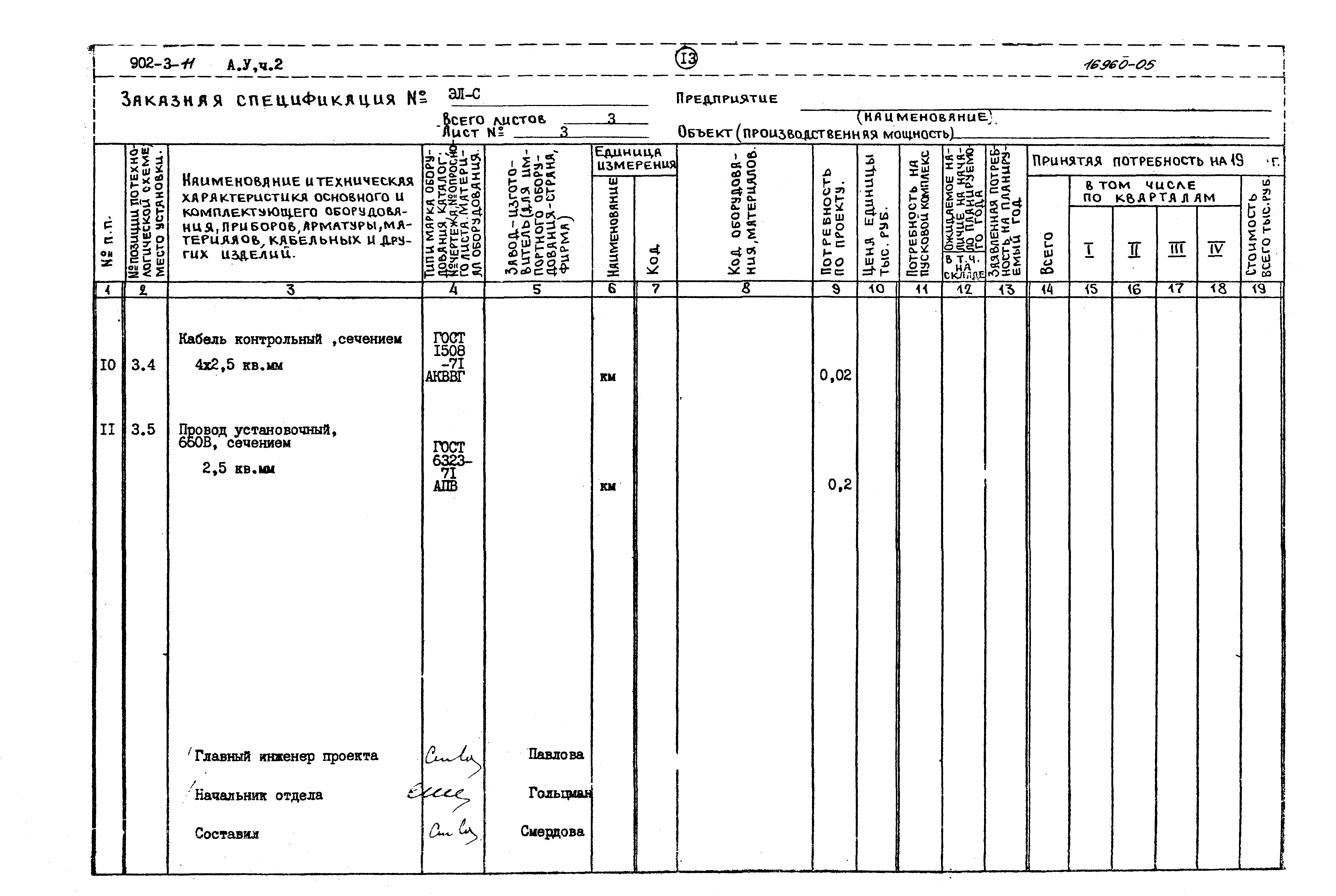 Типовой проект 902-3-11