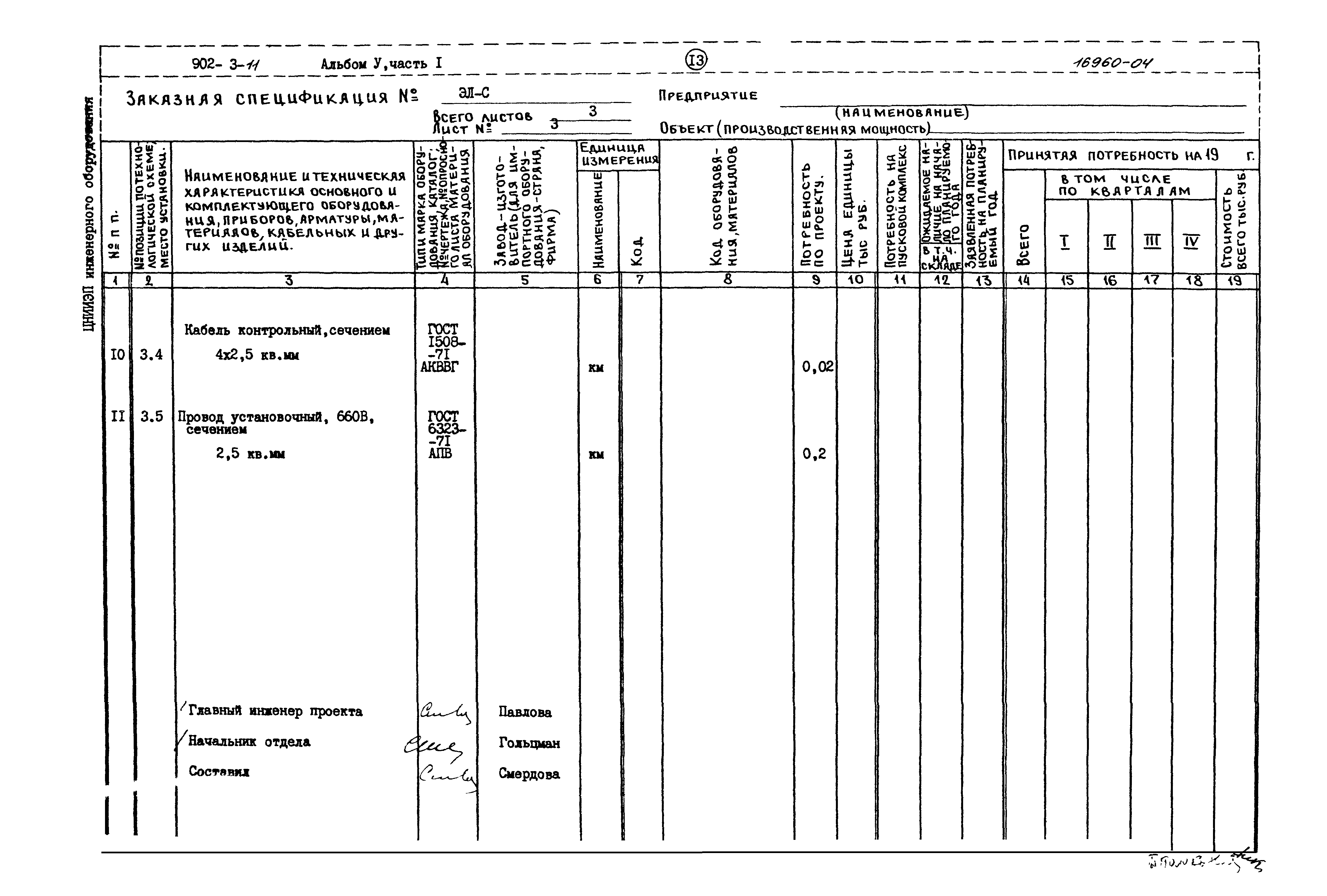 Типовой проект 902-3-11