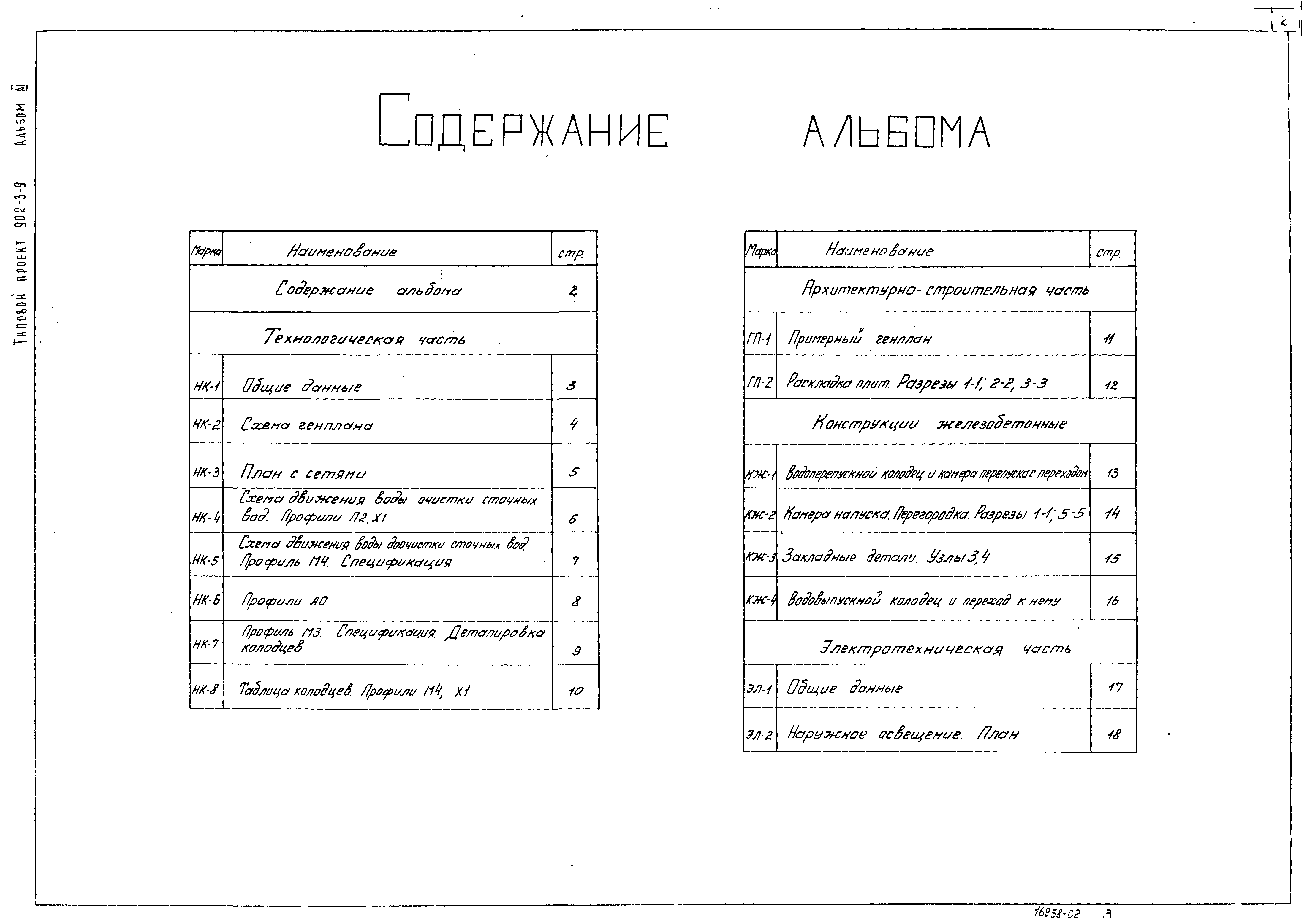 Типовой проект 902-3-9