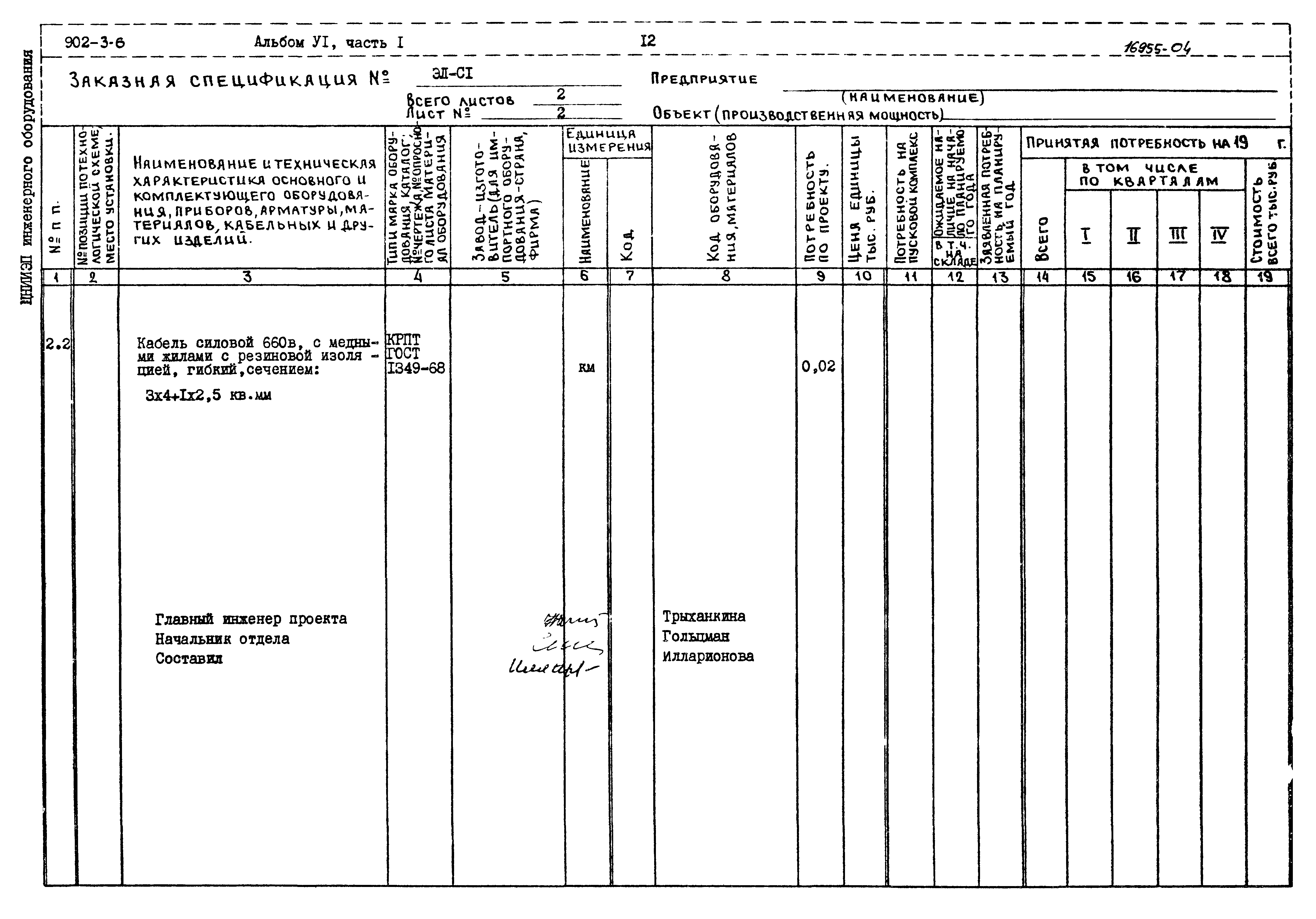 Типовой проект 902-3-6