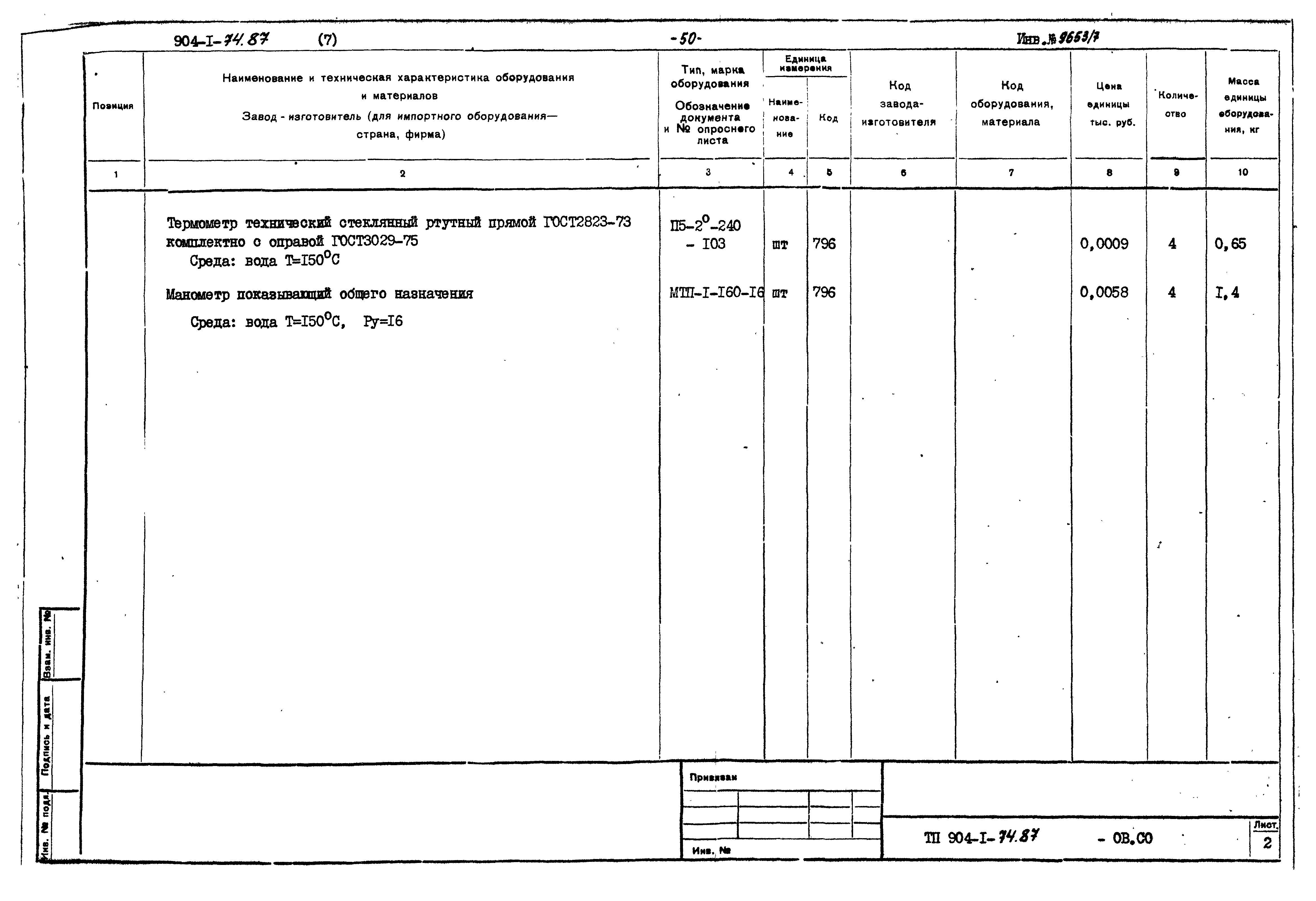 Типовой проект 904-1-74.87