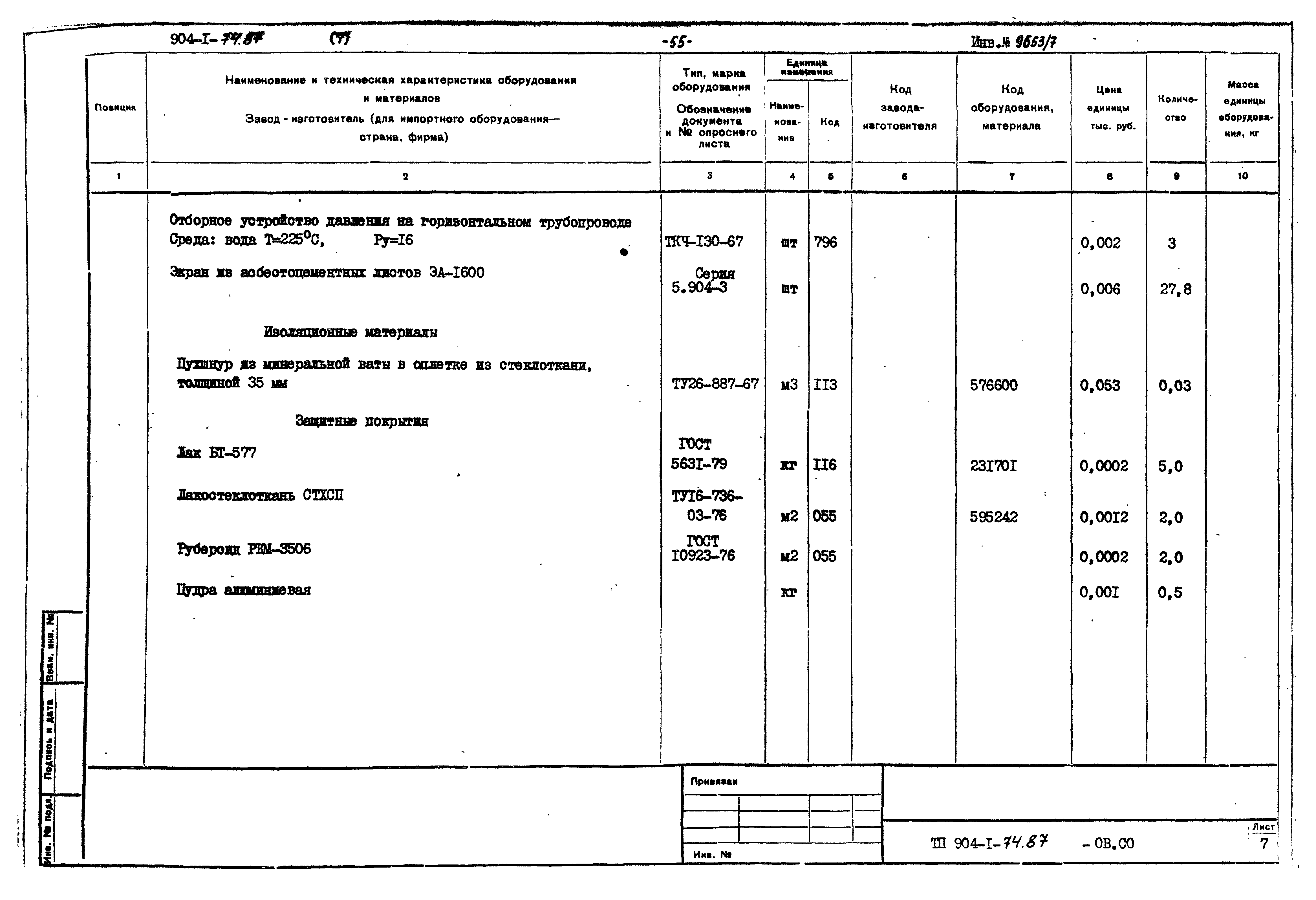 Типовой проект 904-1-74.87