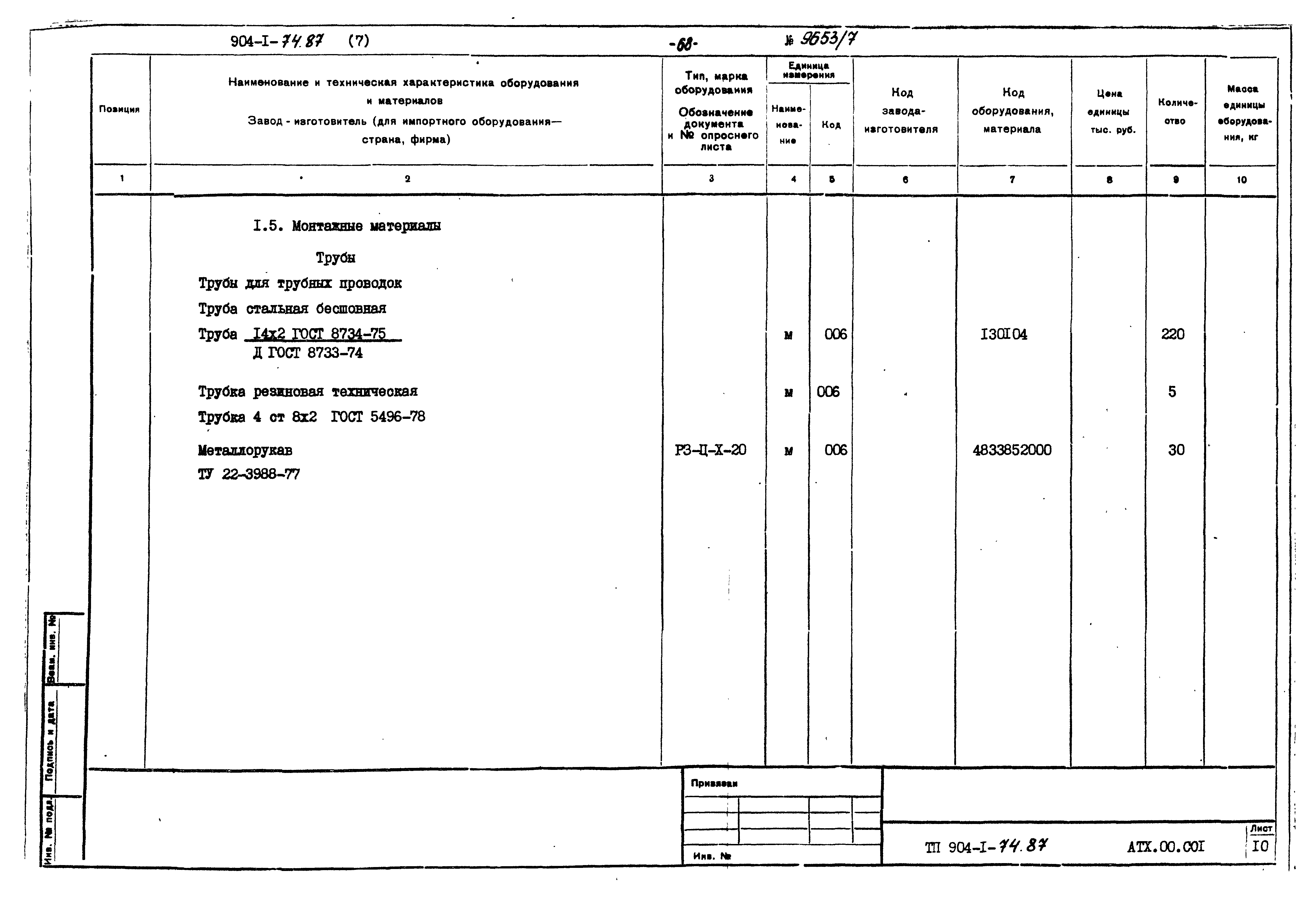 Типовой проект 904-1-74.87