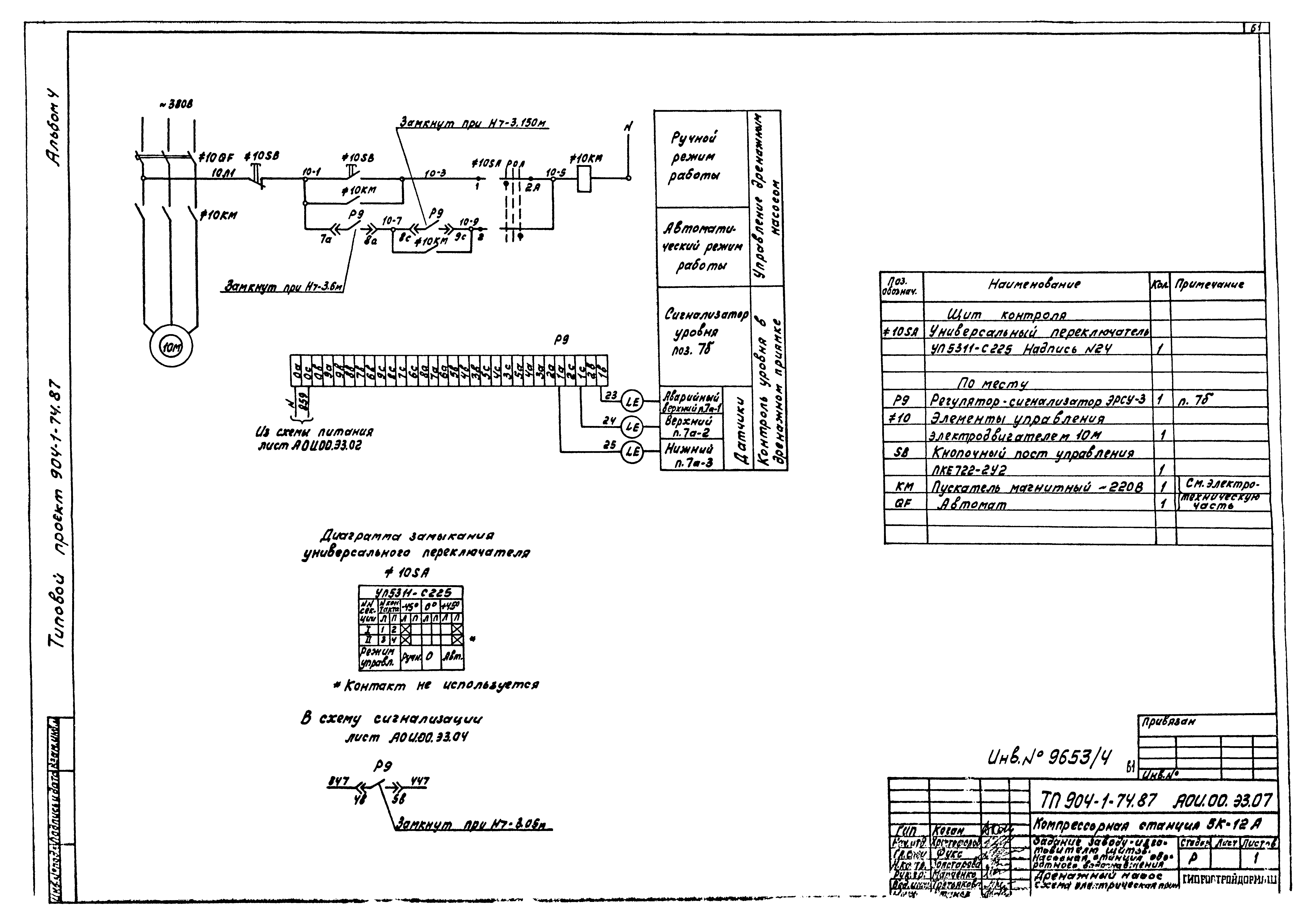 Типовой проект 904-1-74.87
