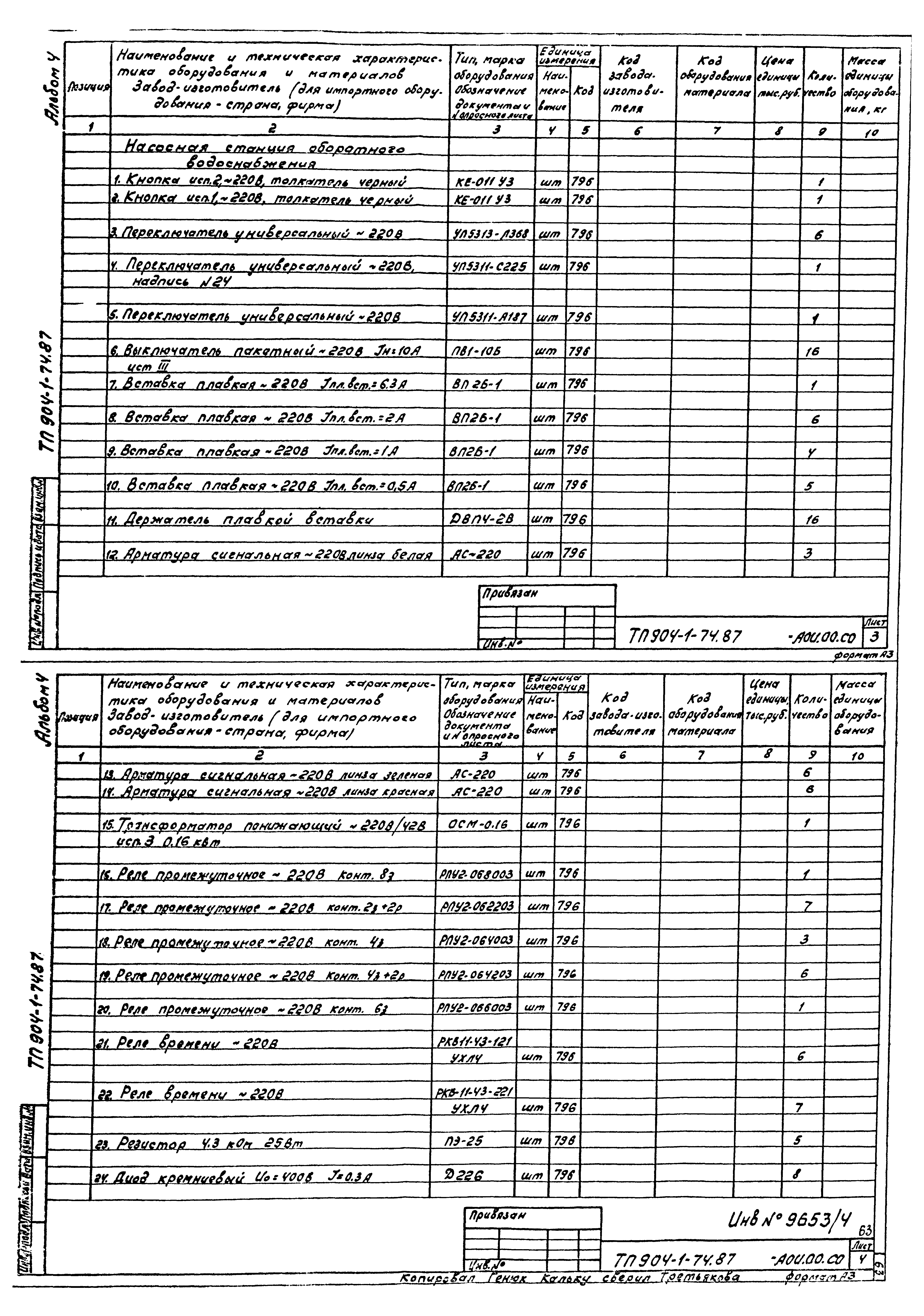 Типовой проект 904-1-74.87