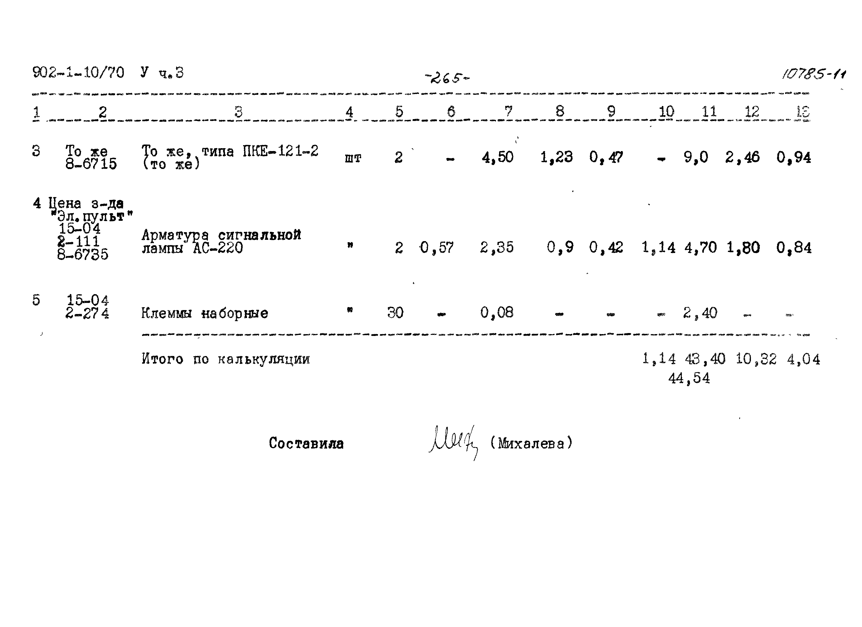 Типовой проект 902-1-10/70