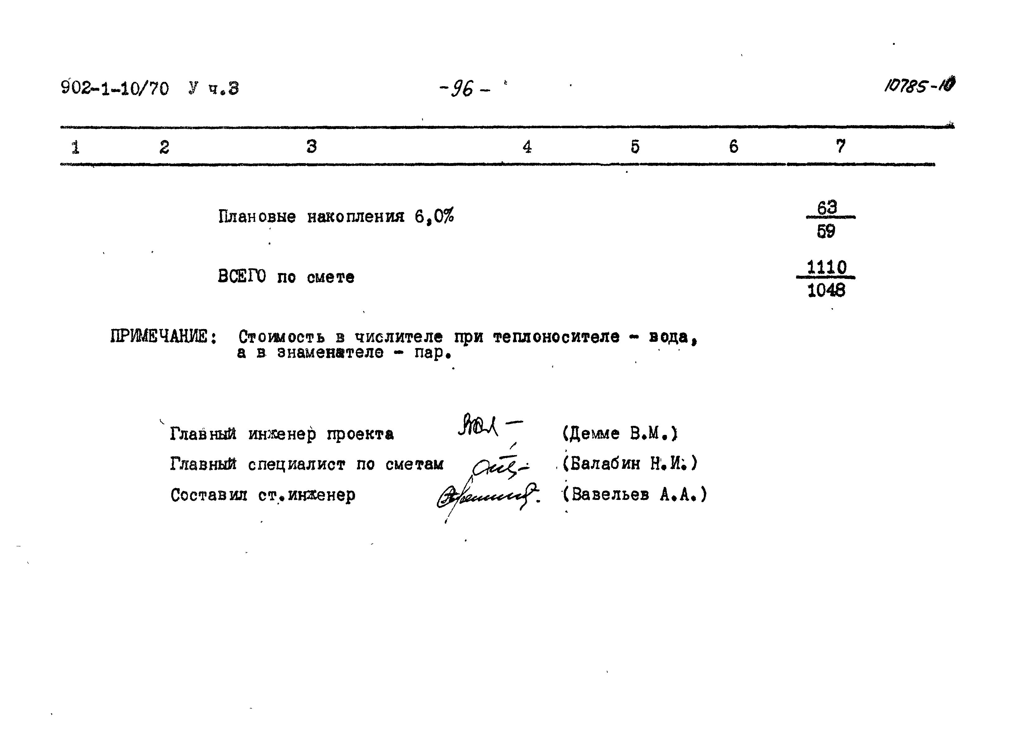 Типовой проект 902-1-10/70