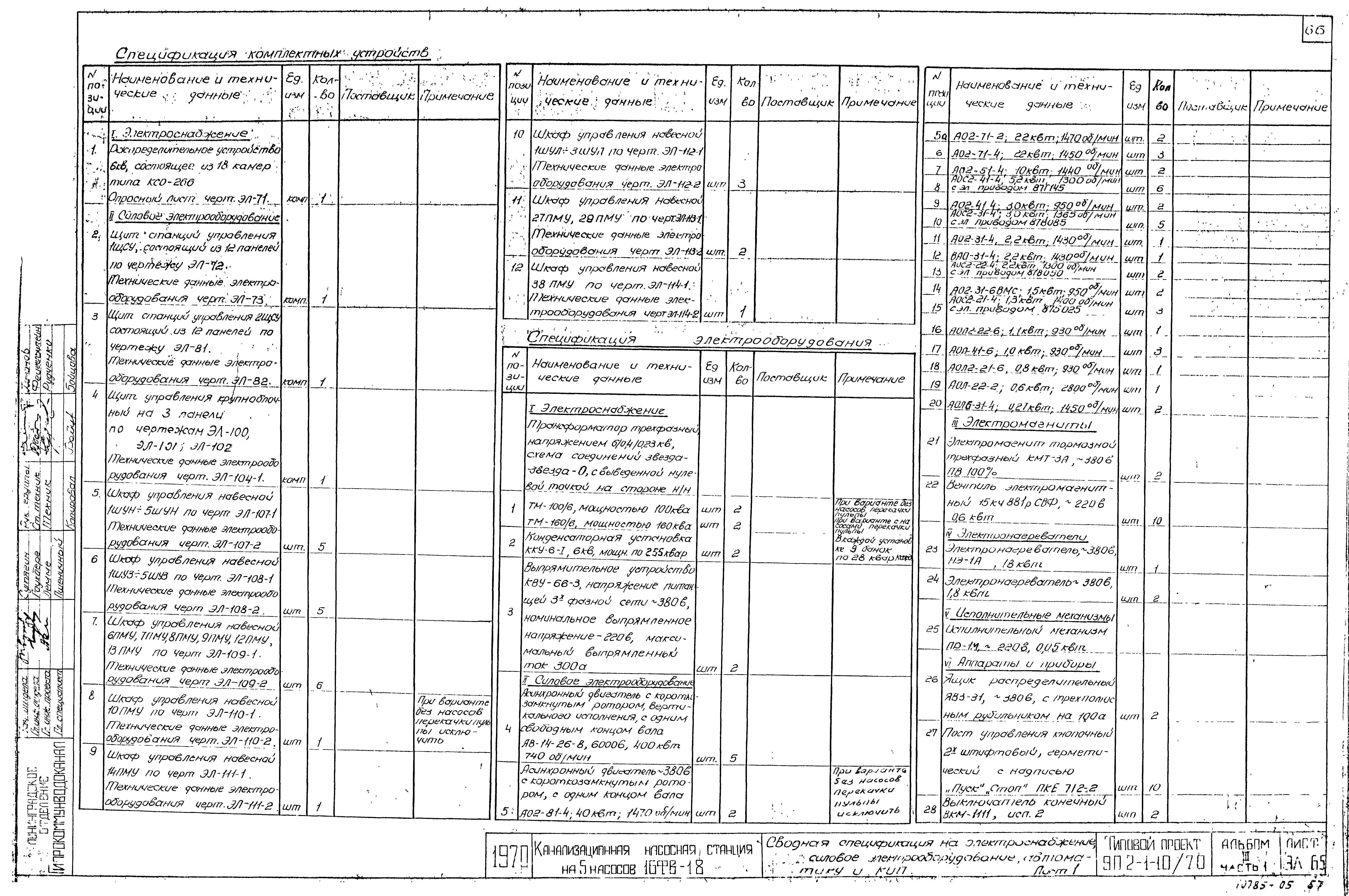 Типовой проект 902-1-10/70