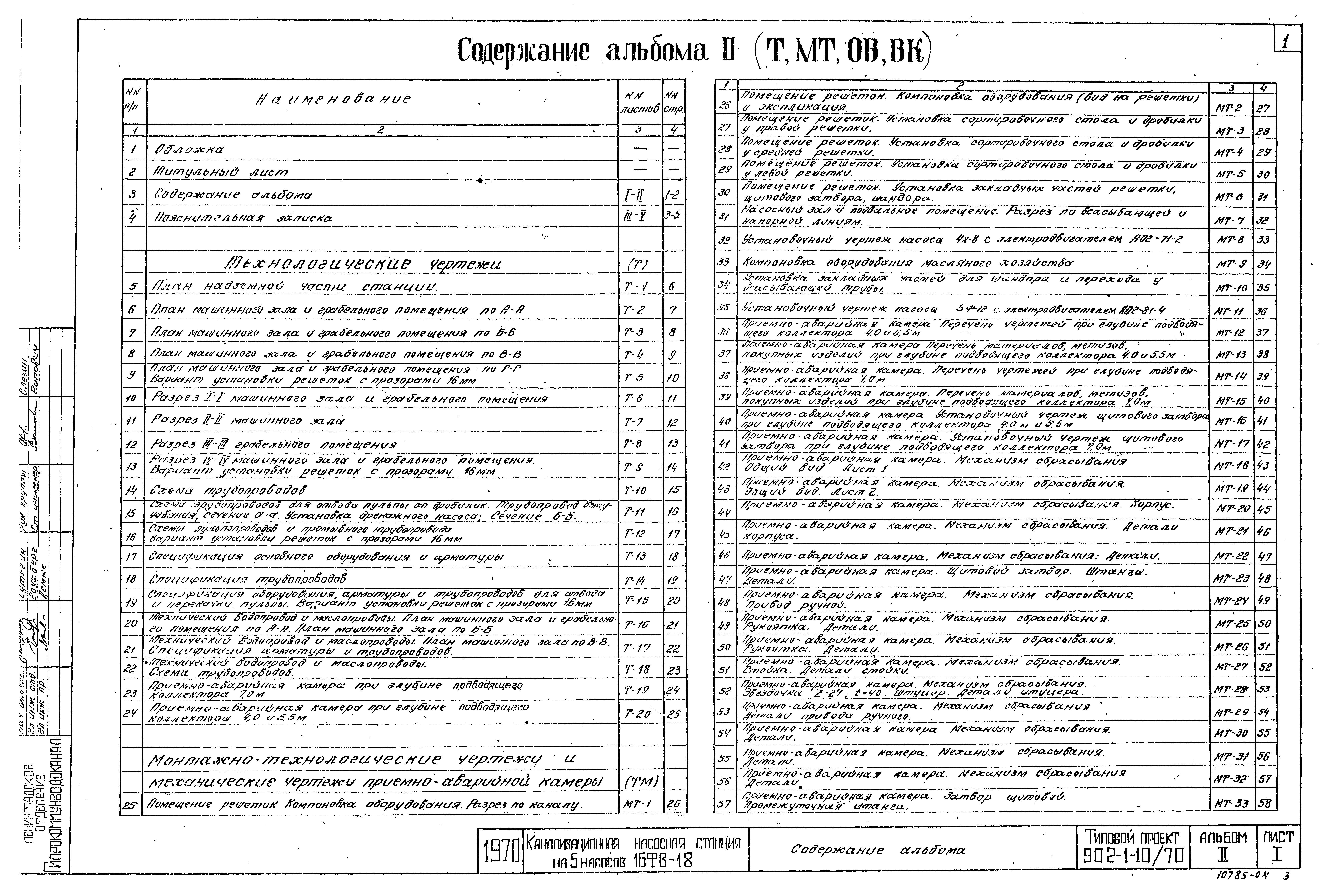 Типовой проект 902-1-10/70