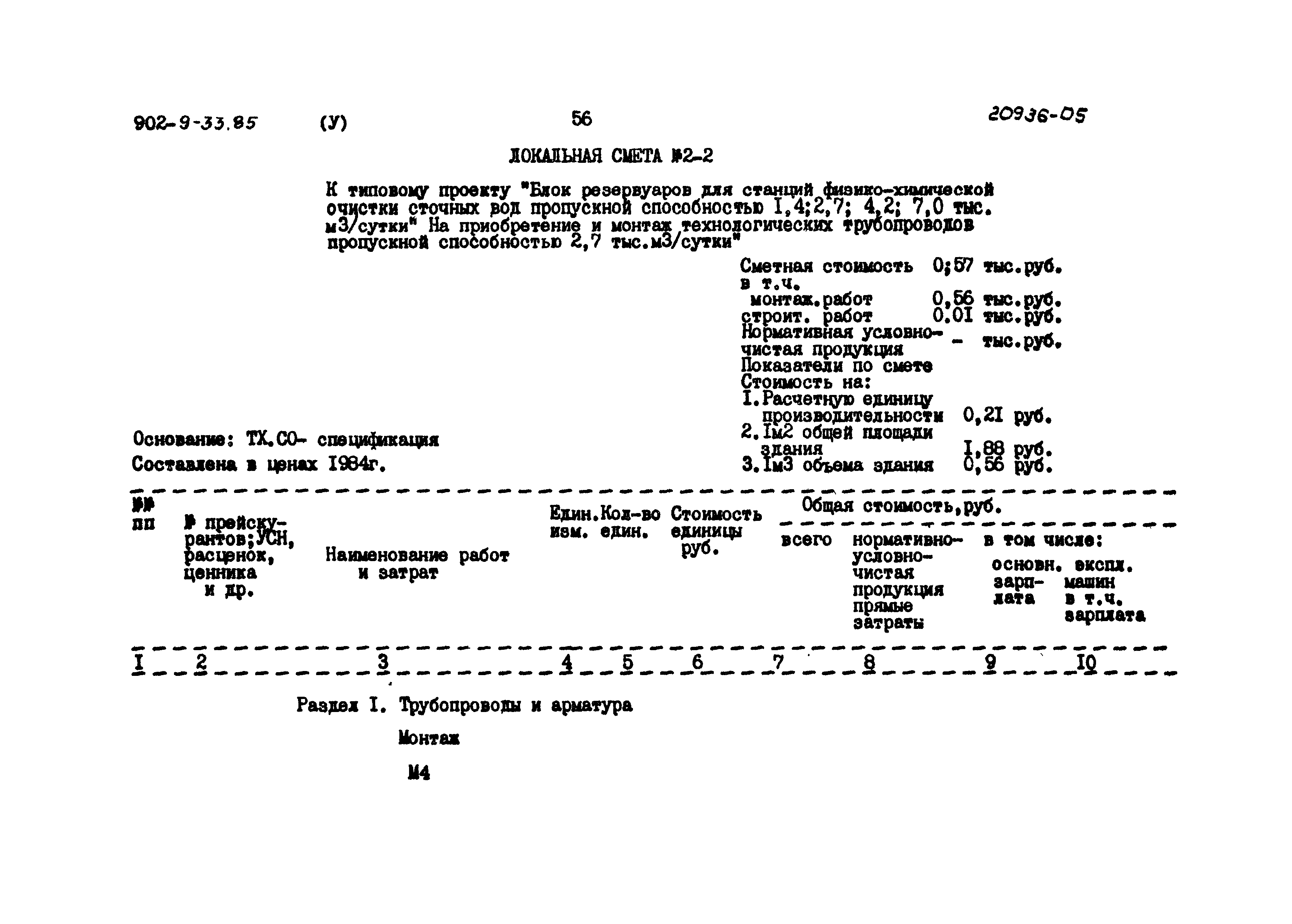 Типовой проект 902-9-33.85
