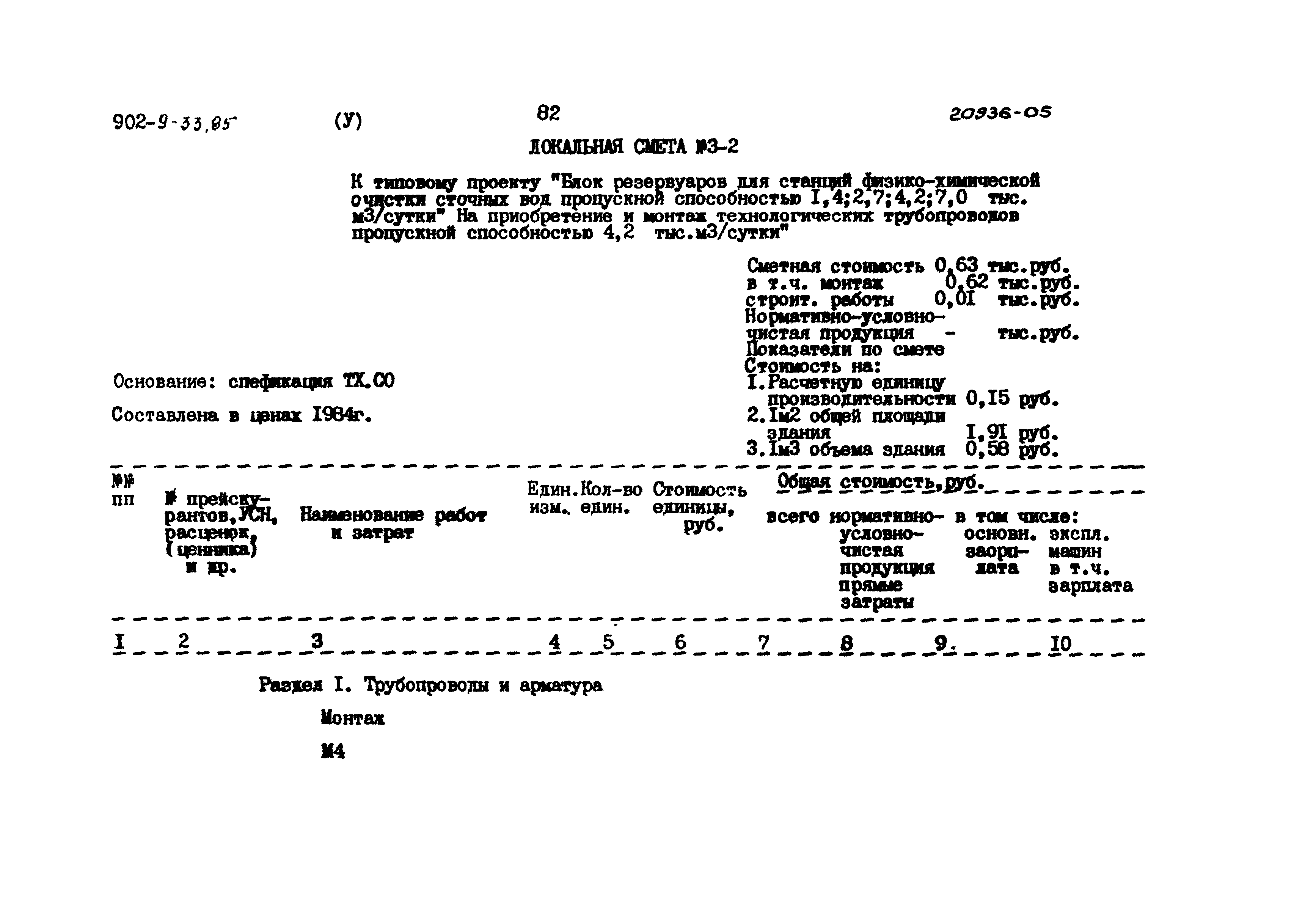 Типовой проект 902-9-33.85