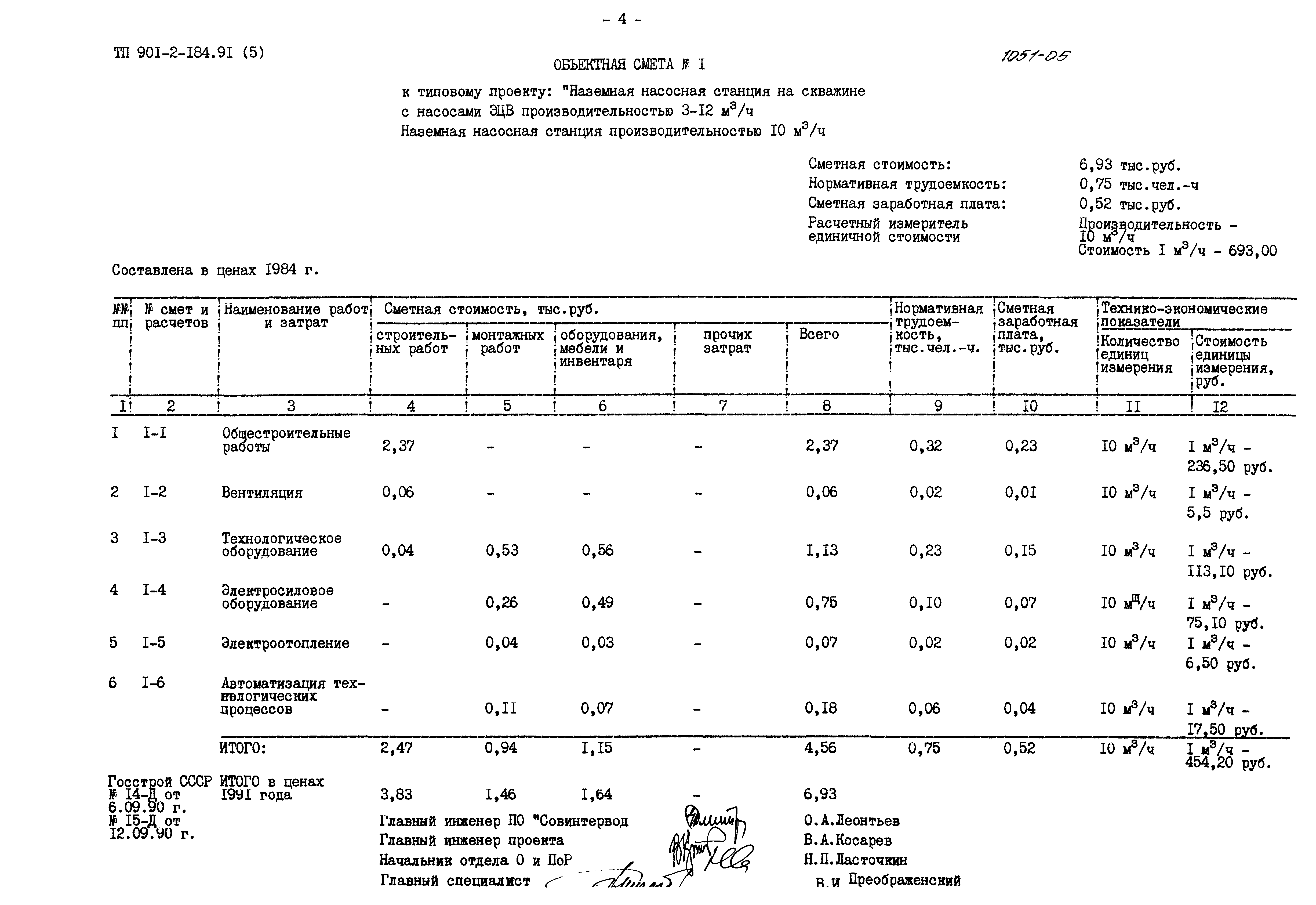 Типовой проект 901-2-184.91