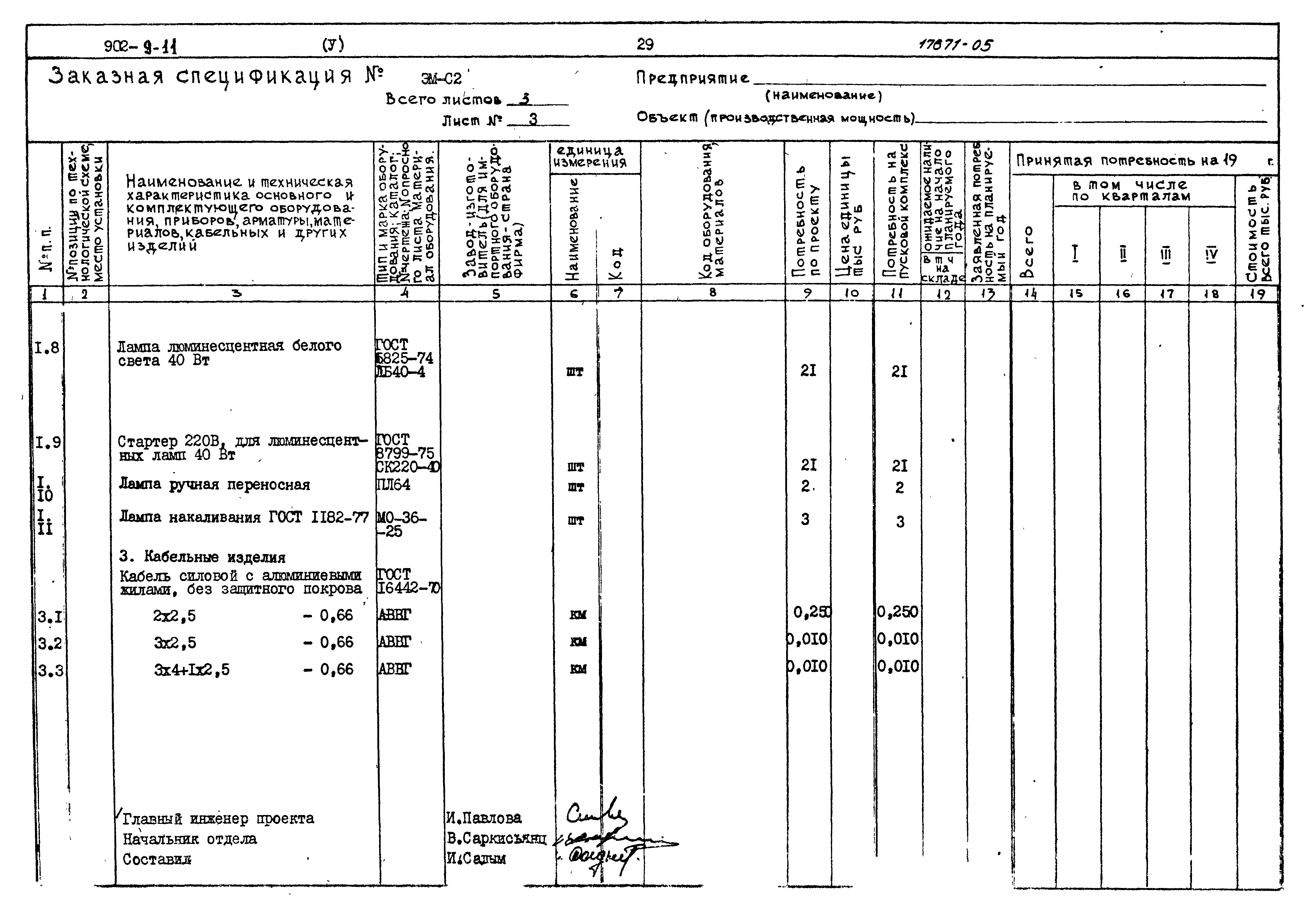 Типовой проект 902-9-11