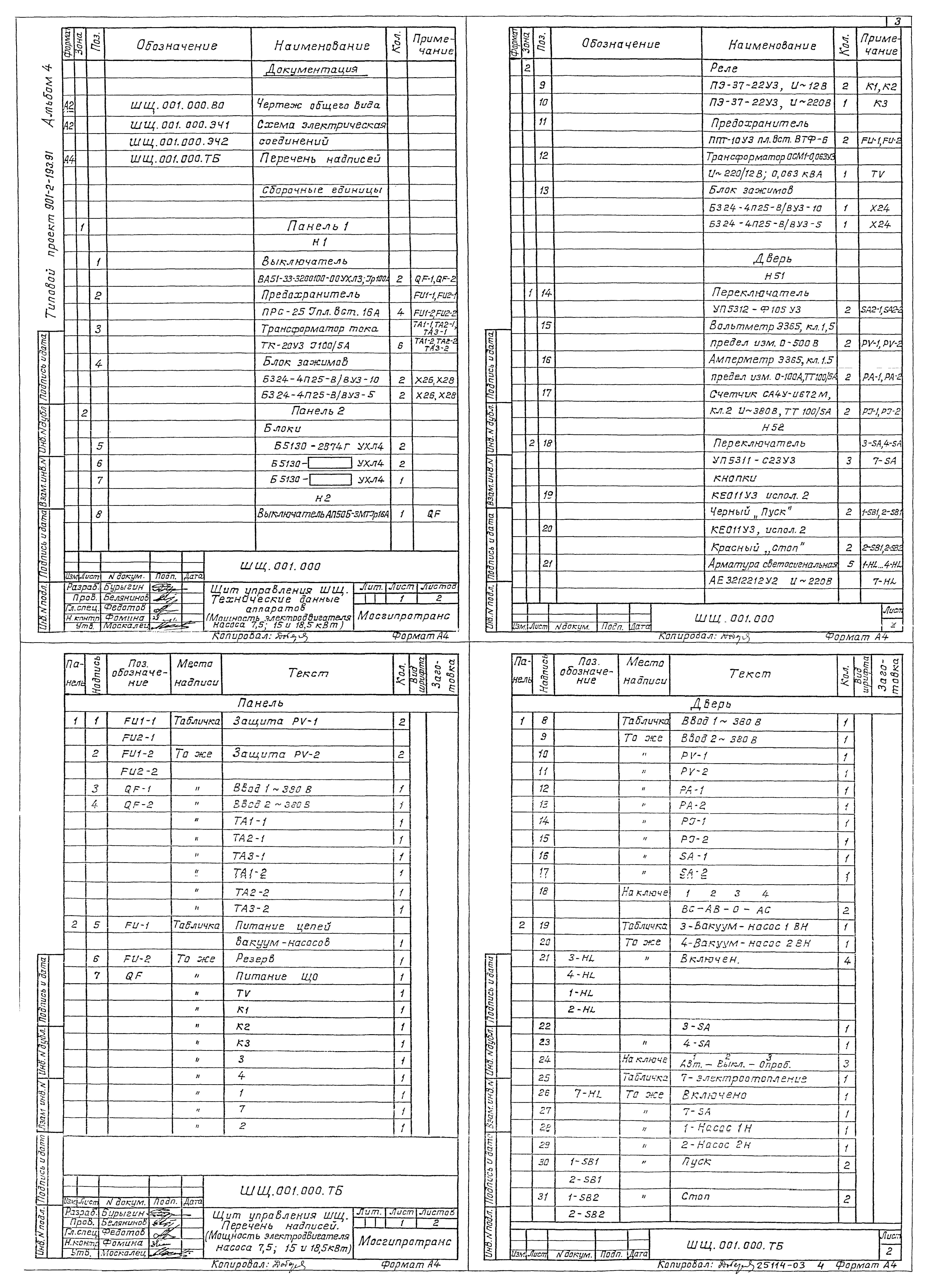 Типовой проект 901-2-193.91
