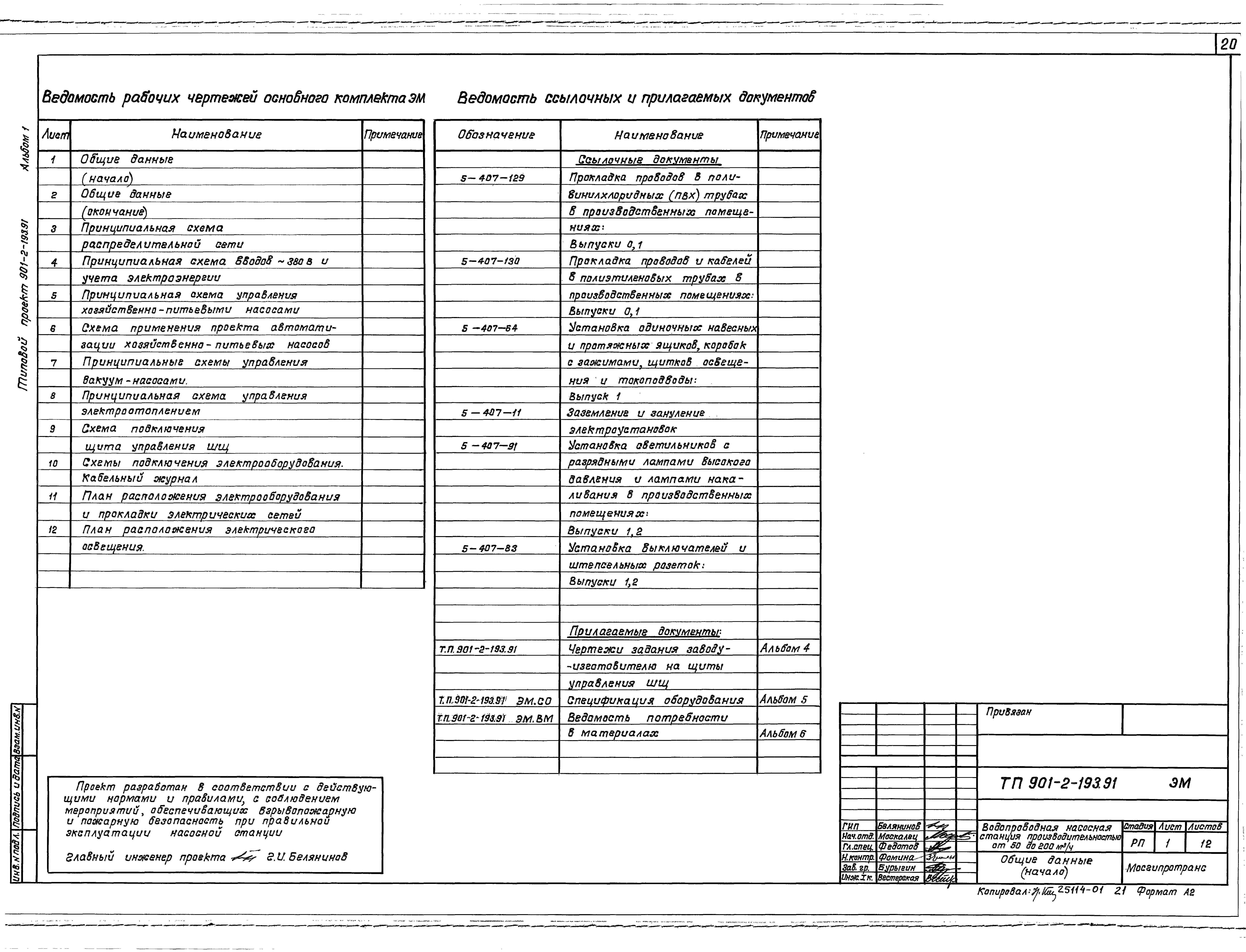 Типовой проект 901-2-193.91