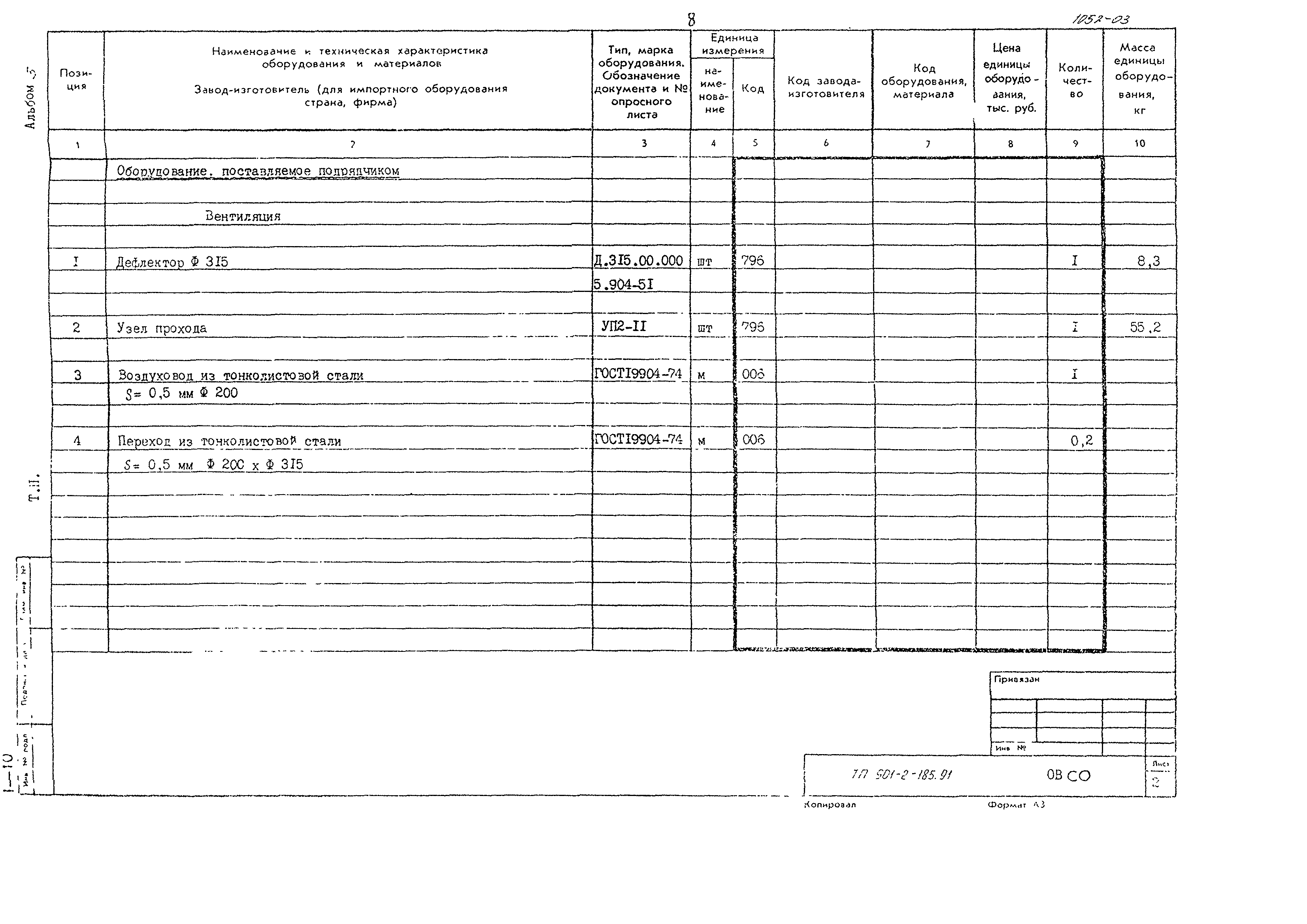 Типовой проект 901-2-185.91