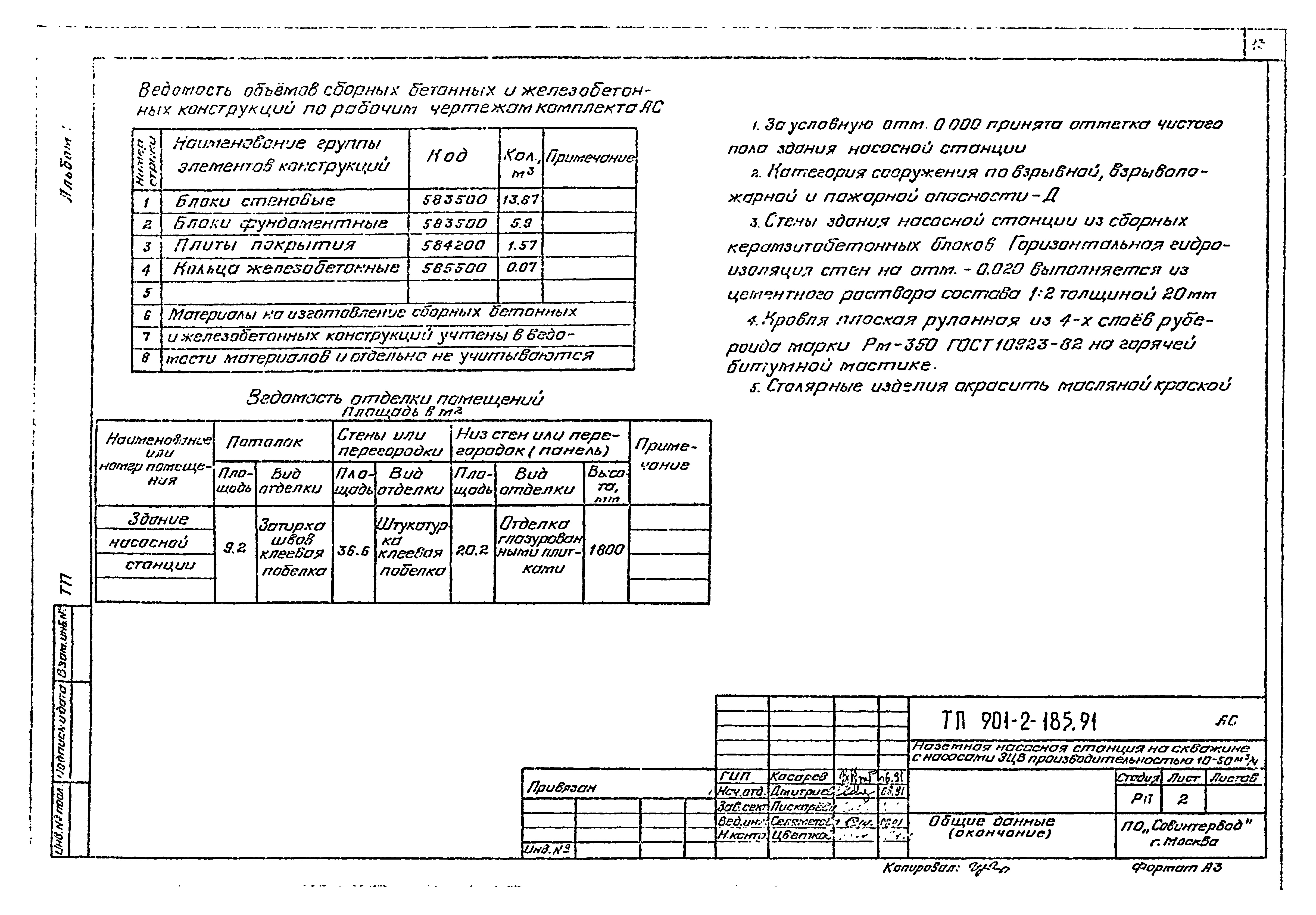 Типовой проект 901-2-185.91