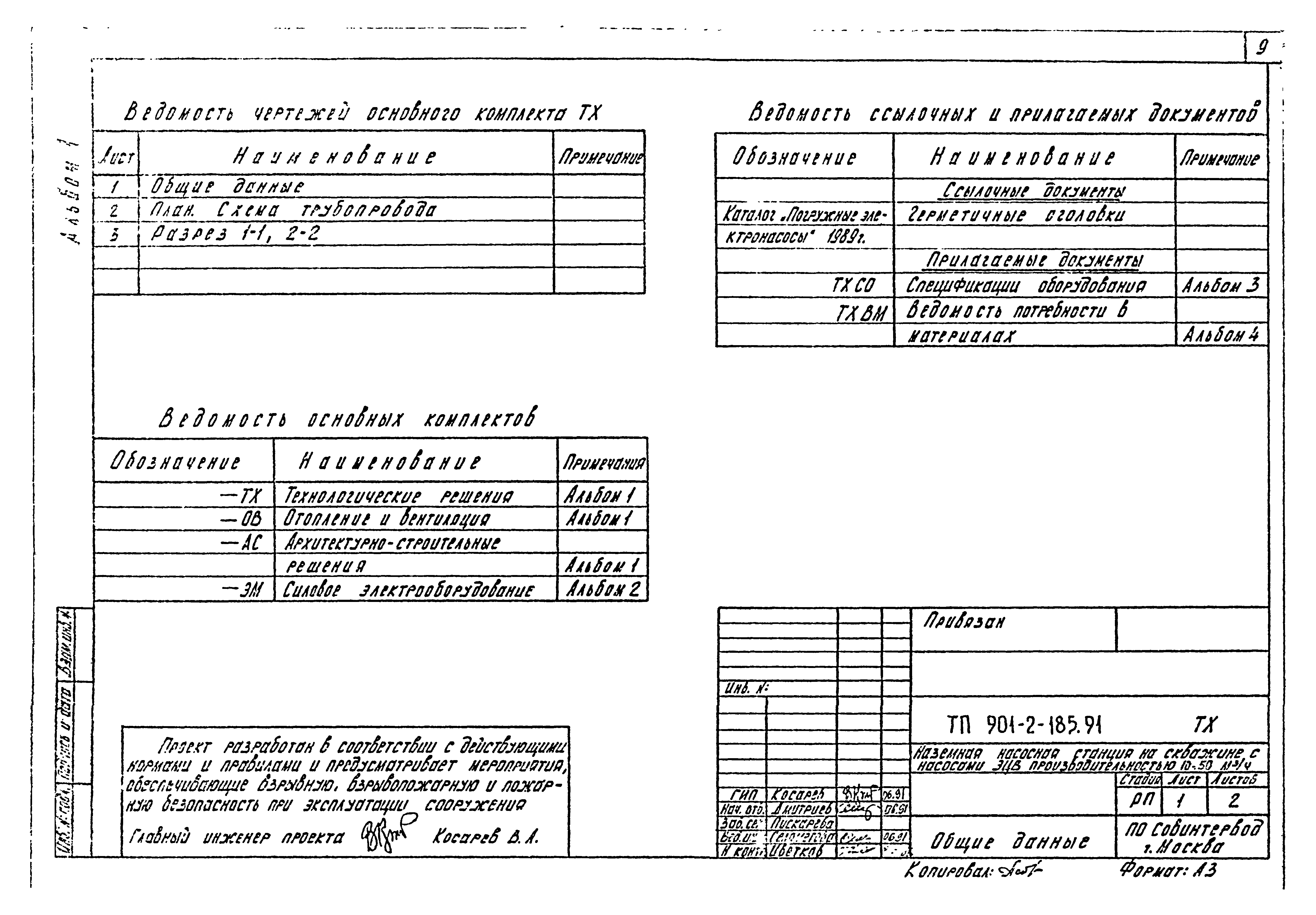 Типовой проект 901-2-185.91