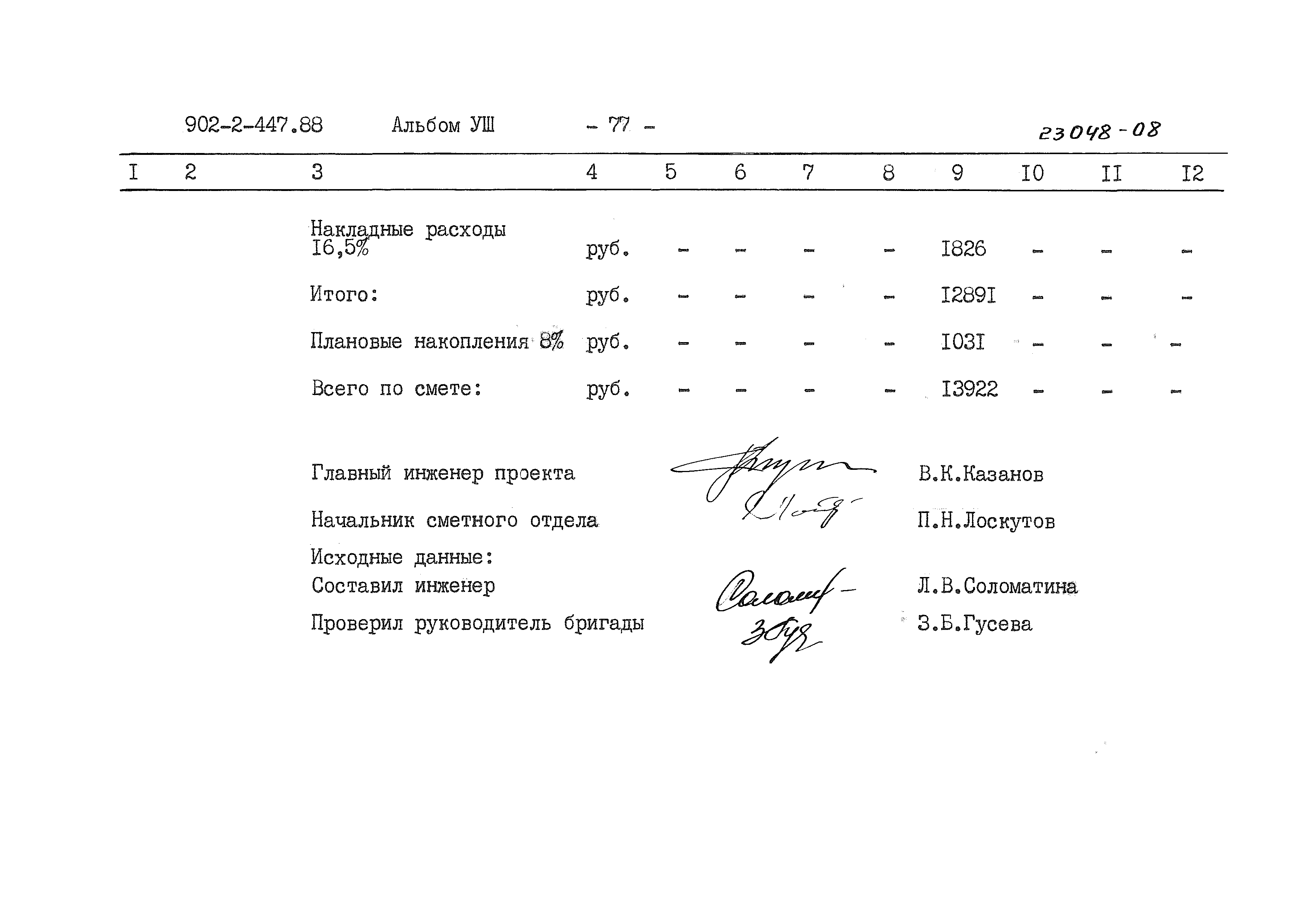 Типовой проект 902-2-447.88