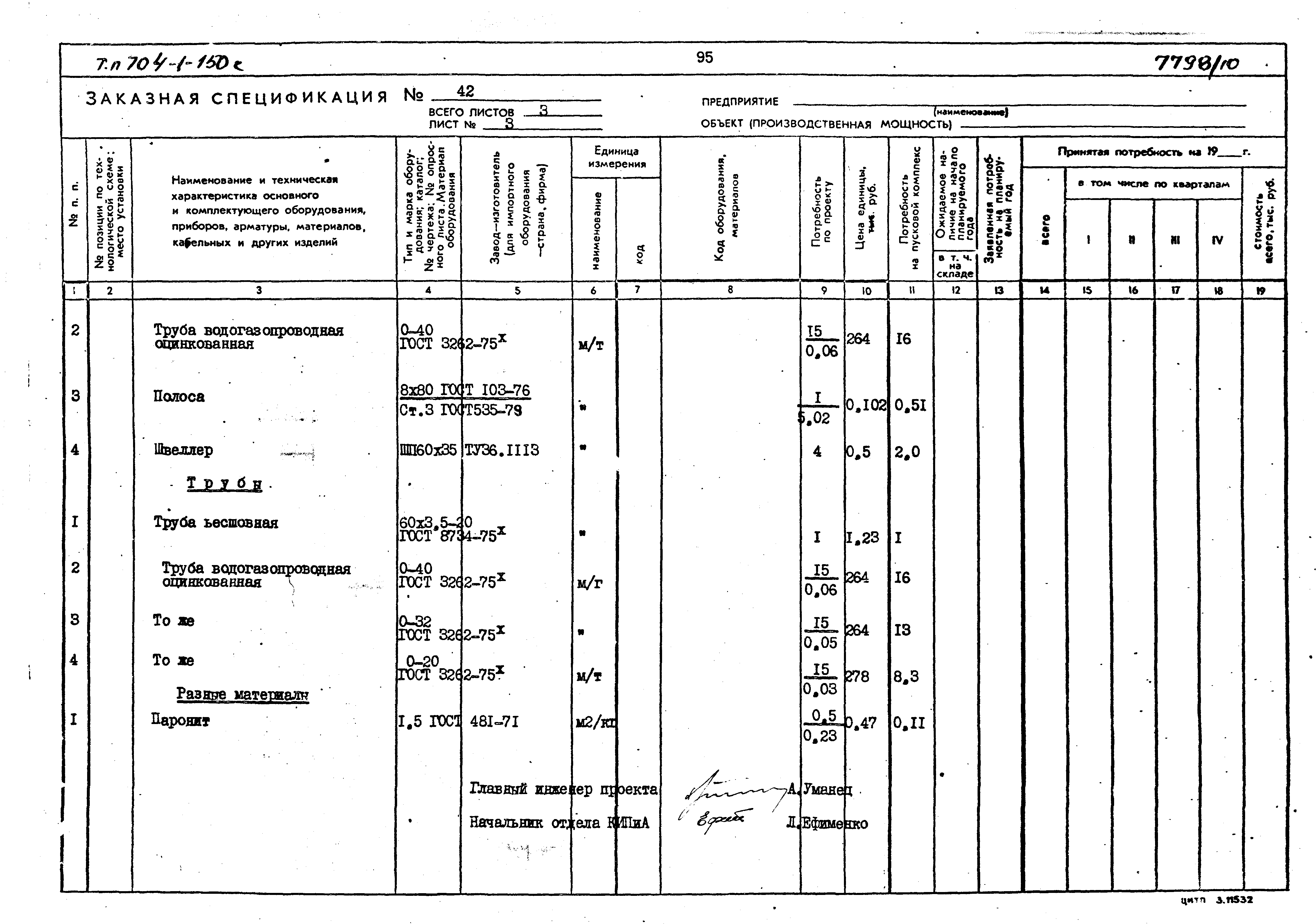 Типовой проект 704-1-154с