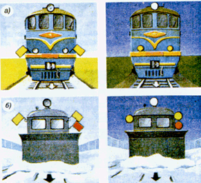 Как обозначается локомотив в голове снегоочистителя. Сигналы для снегоочистителей. Обозначение снегоочистителя при движении. Снегоочиститель по неправильному пути. Обозначение головы снегоочистителя.