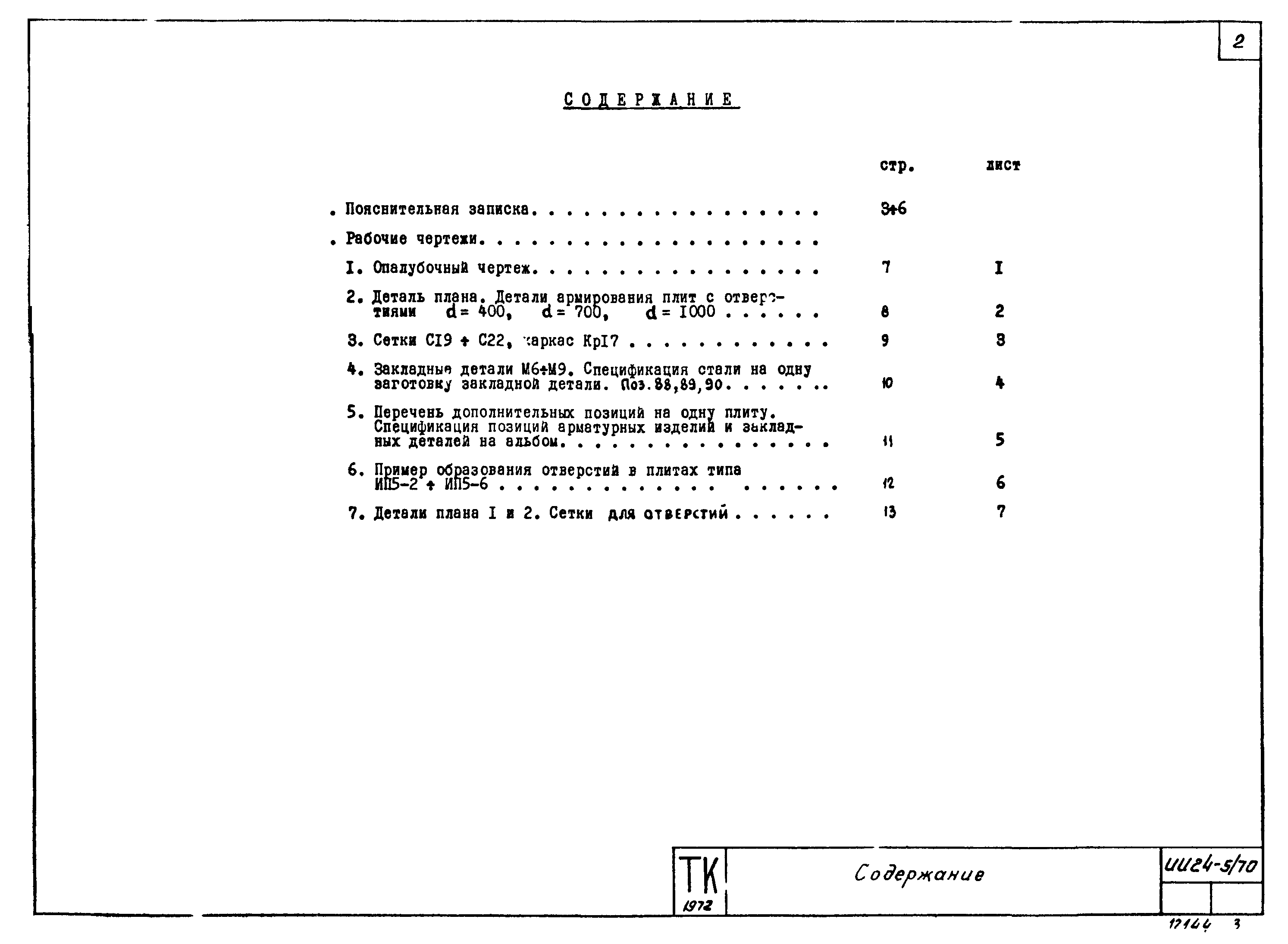 Серия ИИ24-5/70