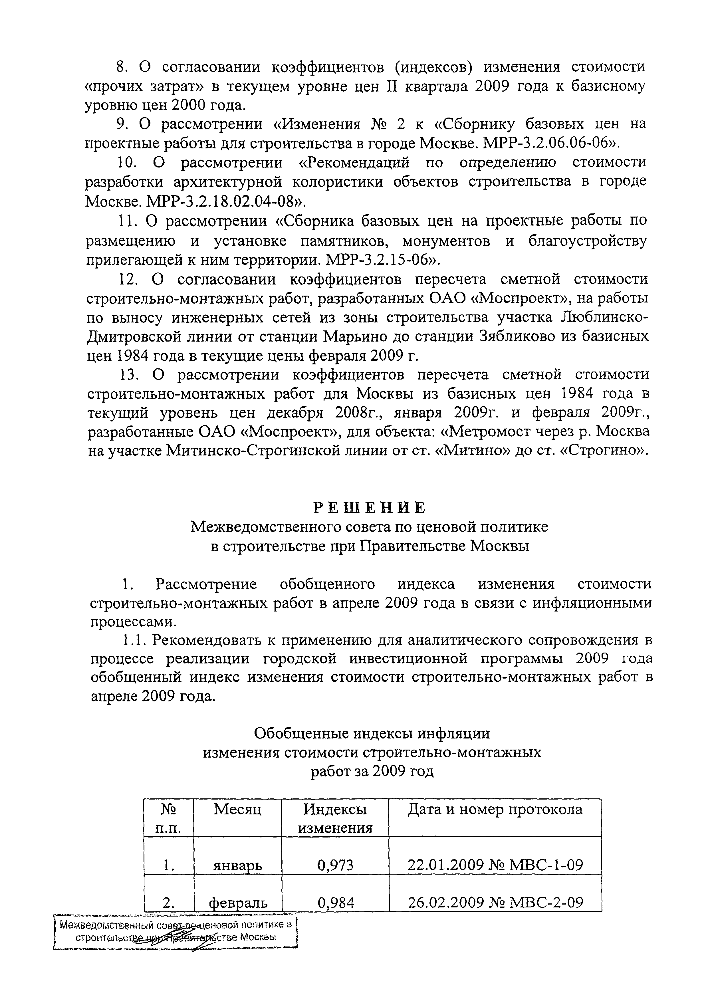 Протокол МВС-4-09