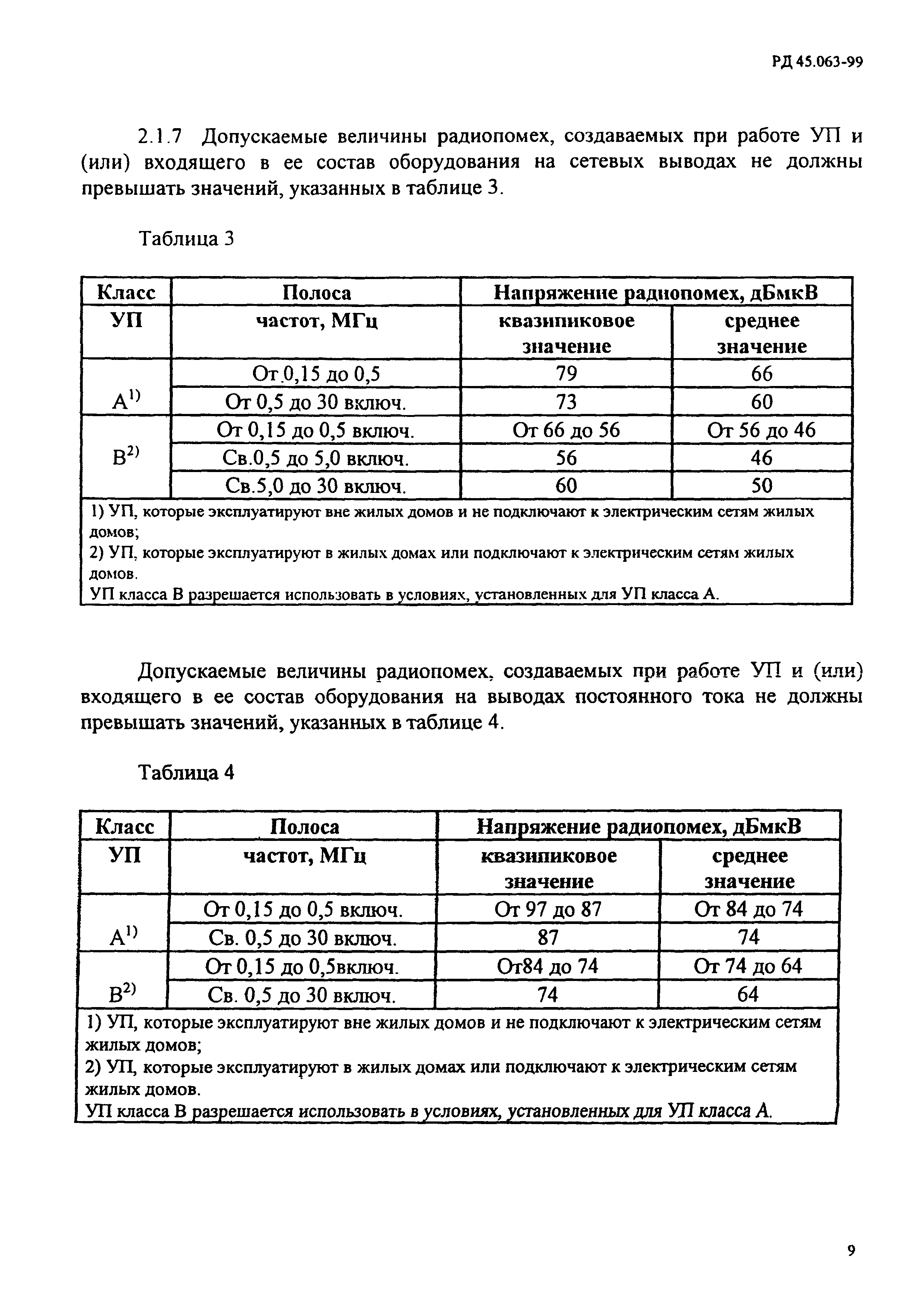 Скачать РД 45.063-99 Установки питания и оборудование, входящее в их  состав, для Взаимоувязанной сети связи России. Технические требования