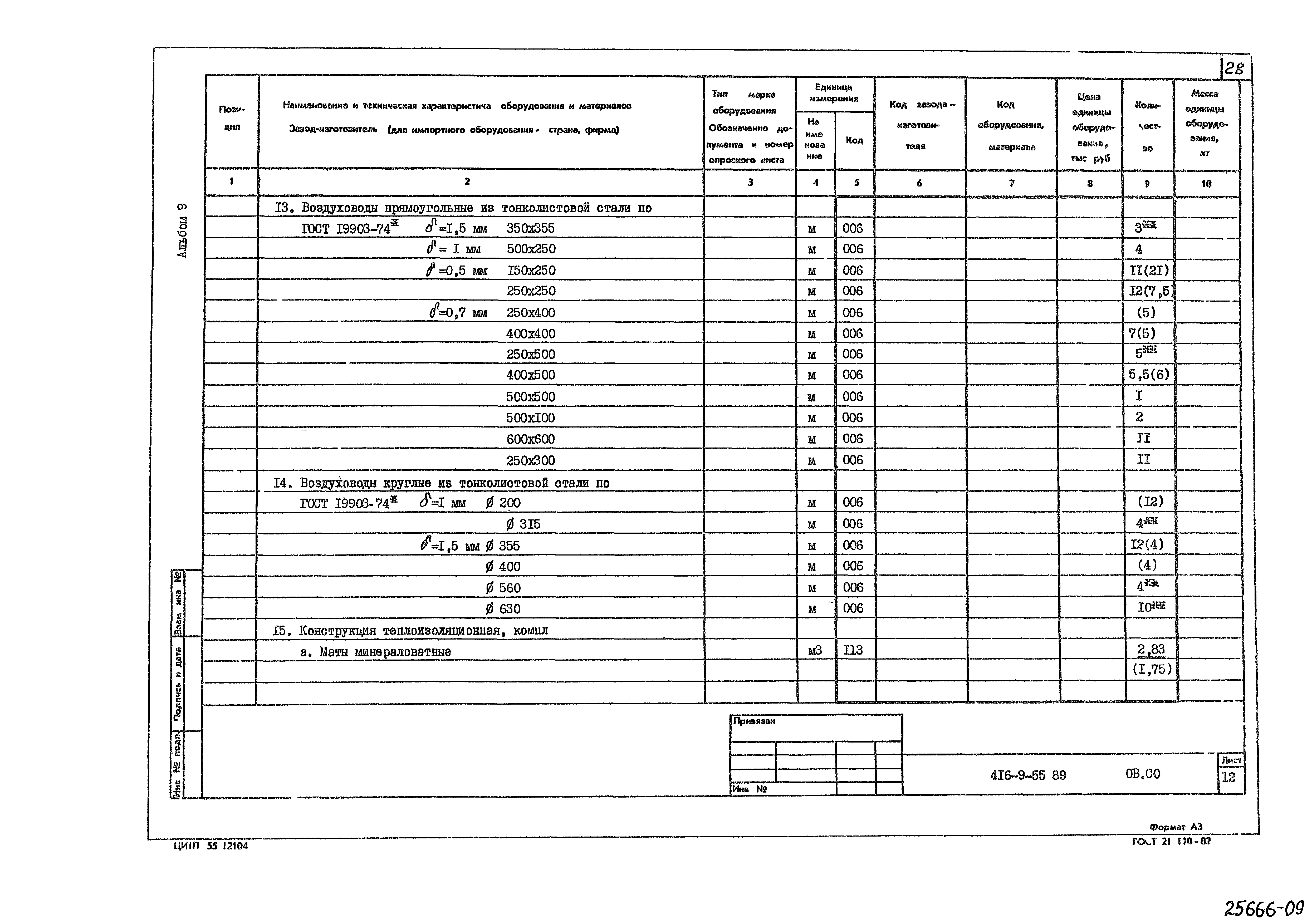 Типовой проект 416-9-55.89