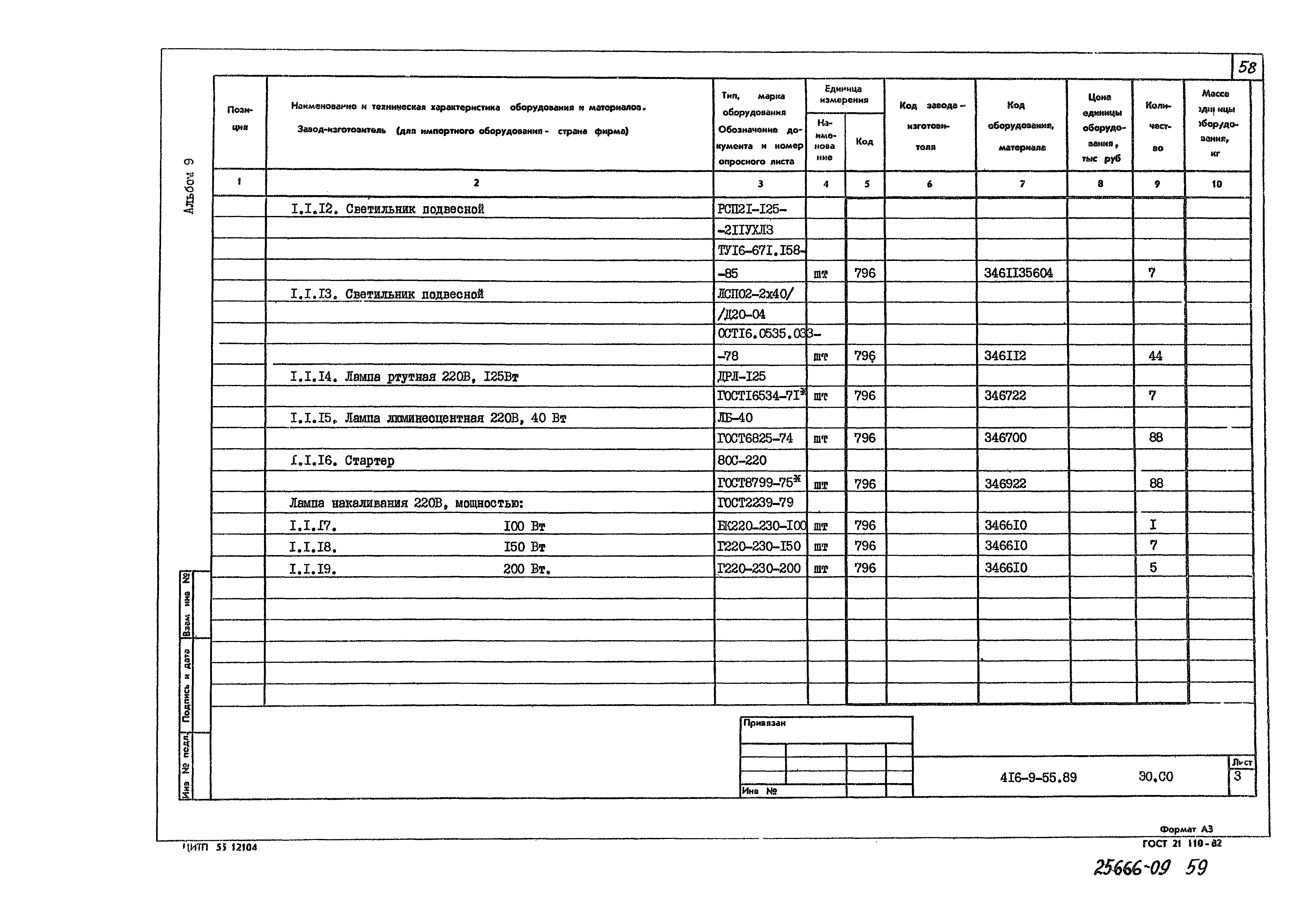 Типовой проект 416-9-55.89