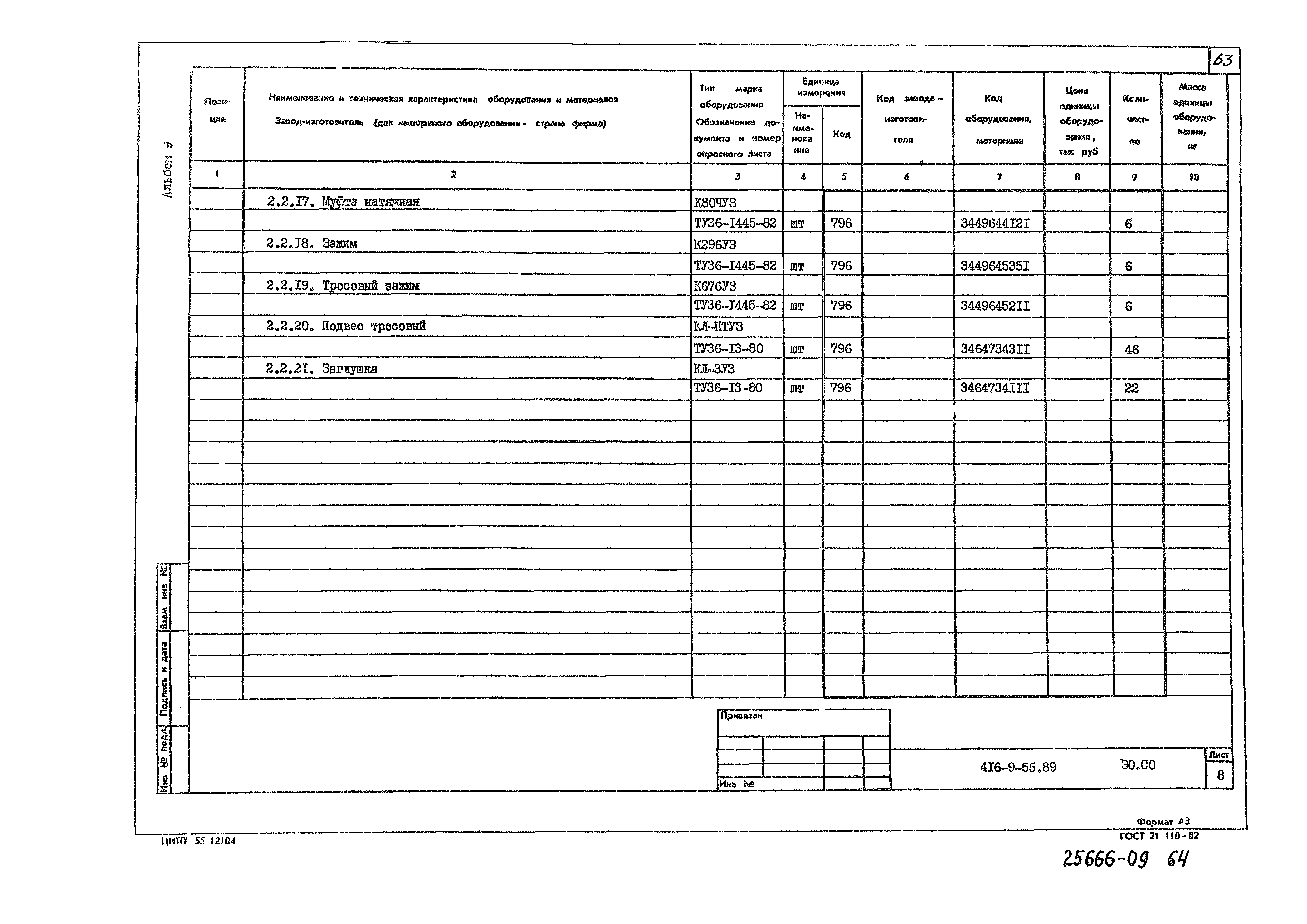 Типовой проект 416-9-55.89