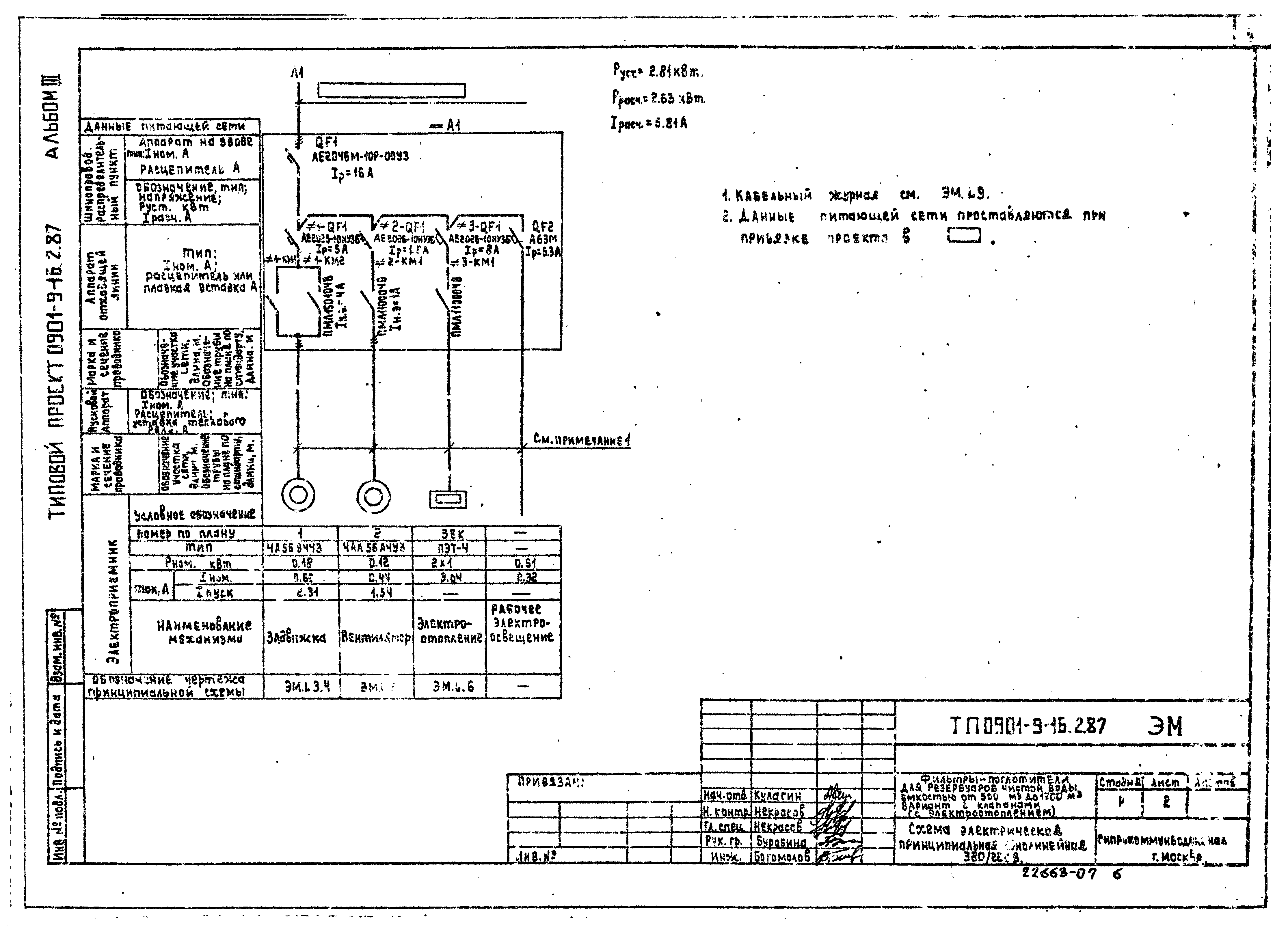 Типовой проект 0901-9-16.2.87