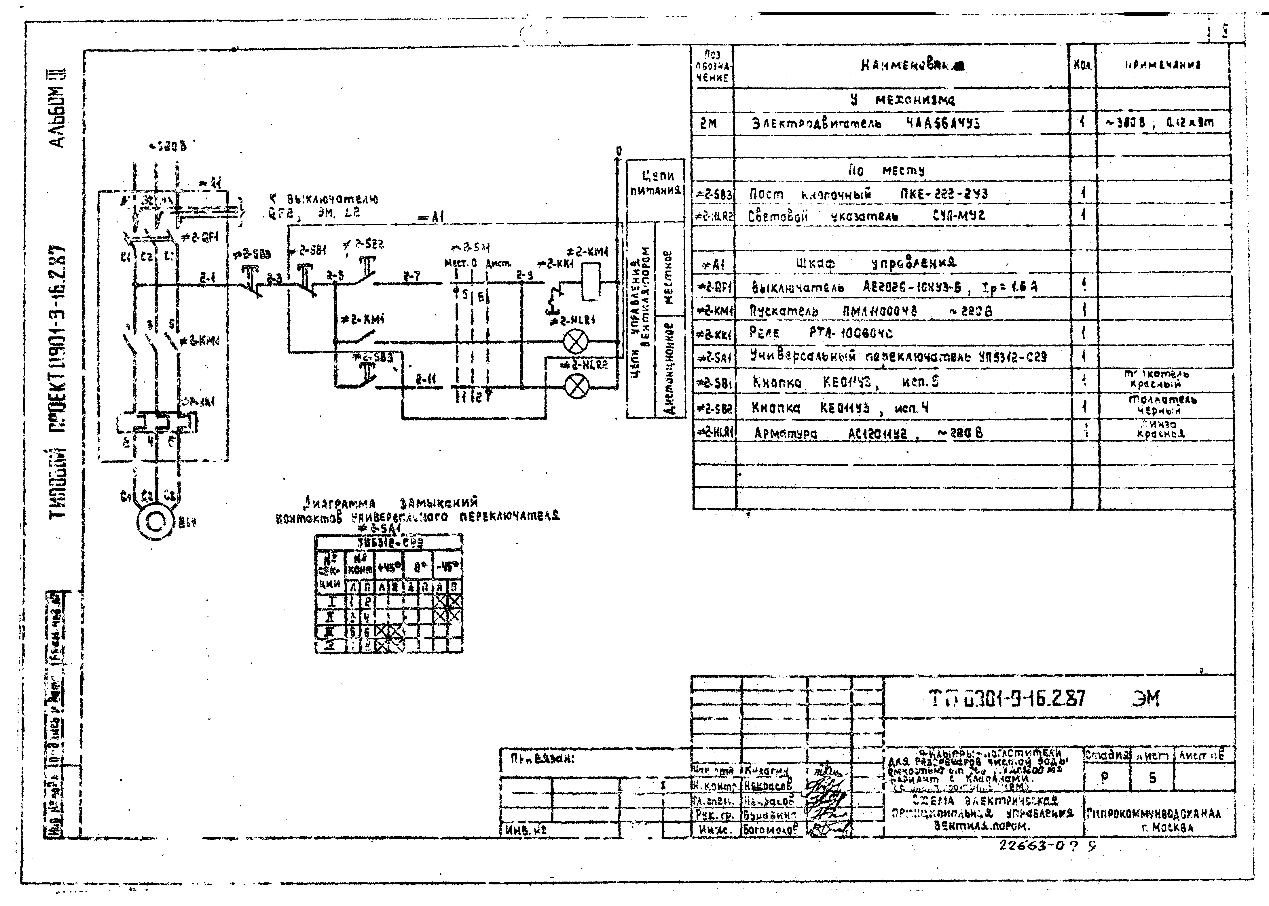 Типовой проект 0901-9-16.2.87