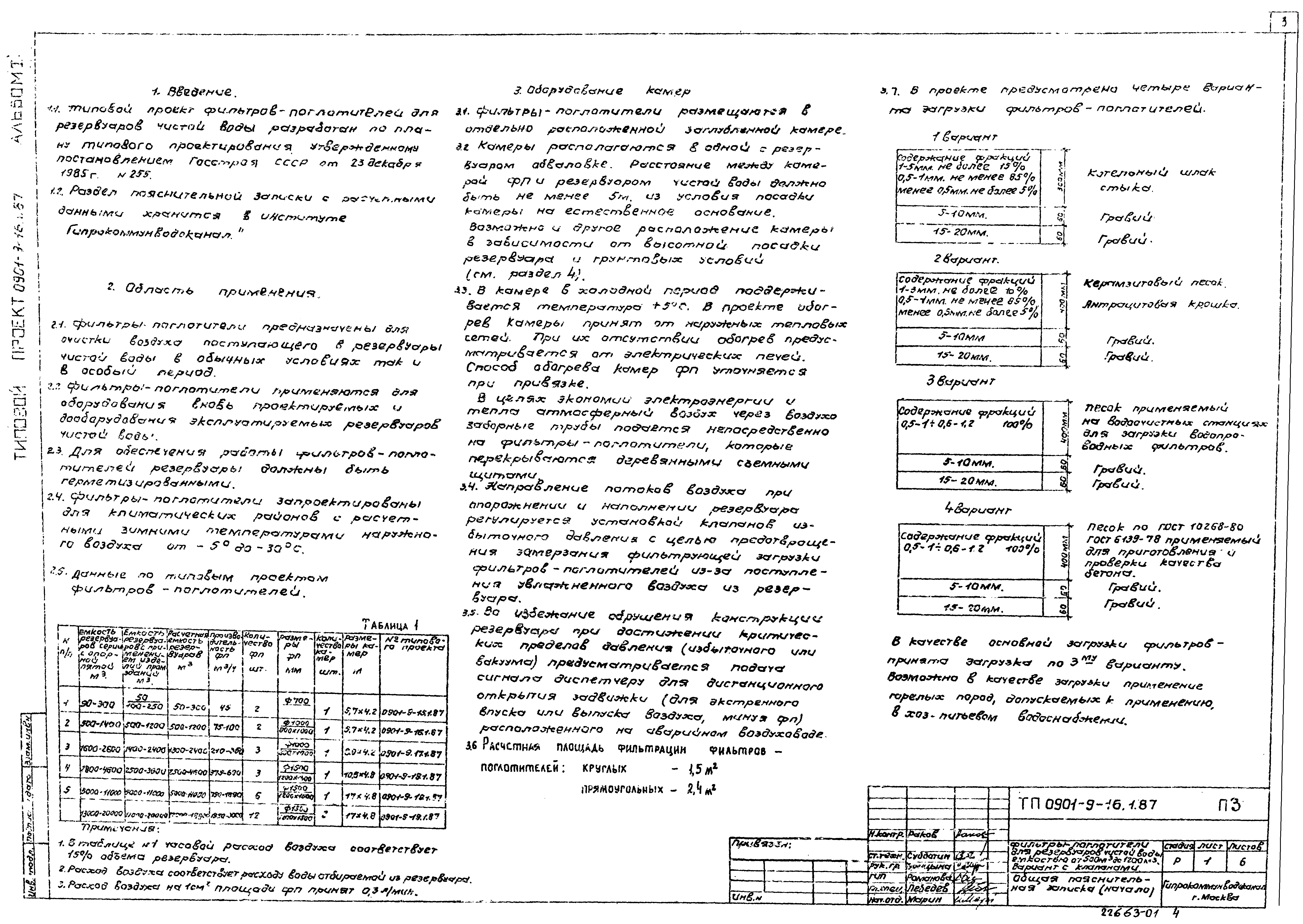 Типовой проект 0901-9-16.2.87