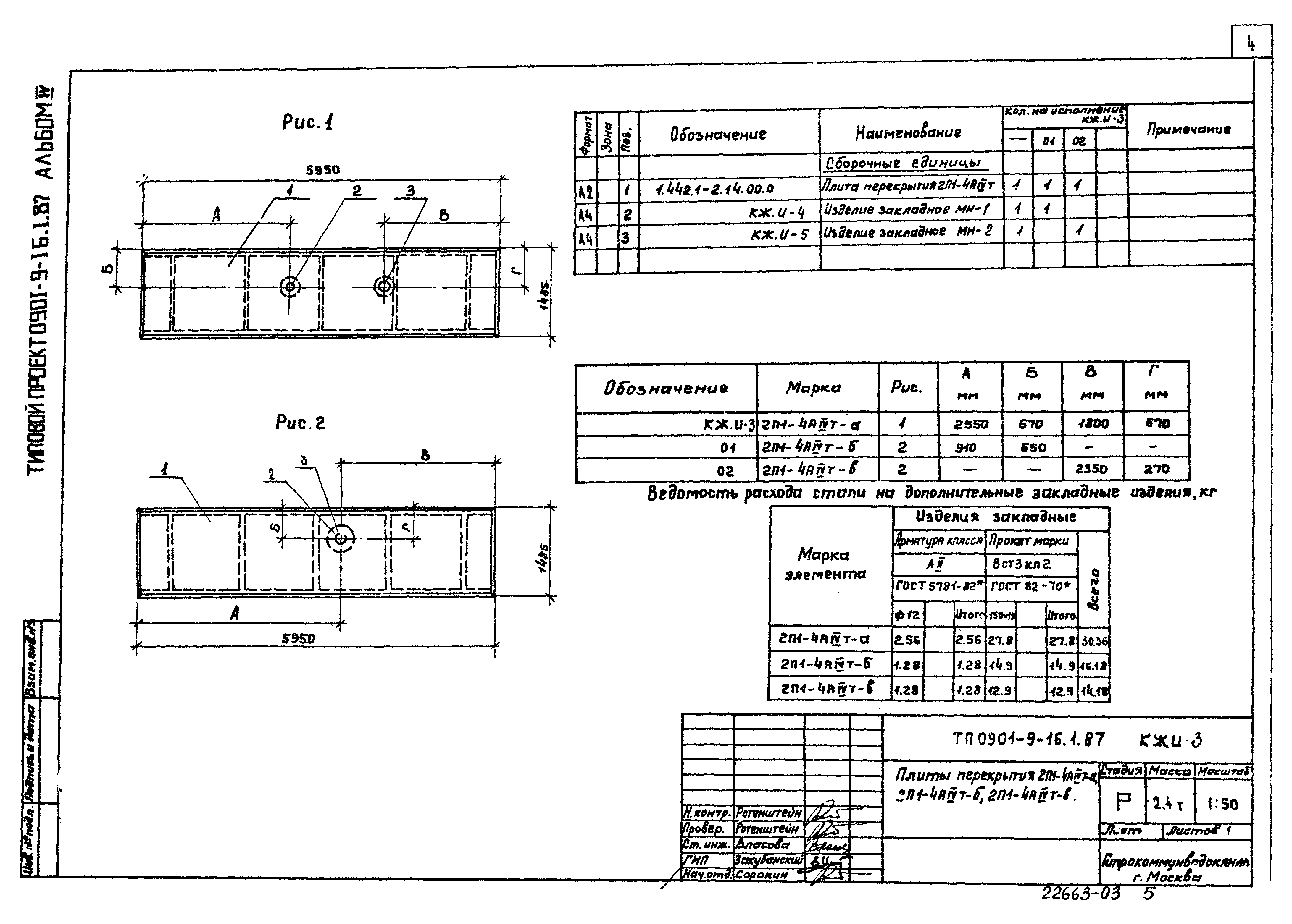 Типовой проект 0901-9-16.1.87