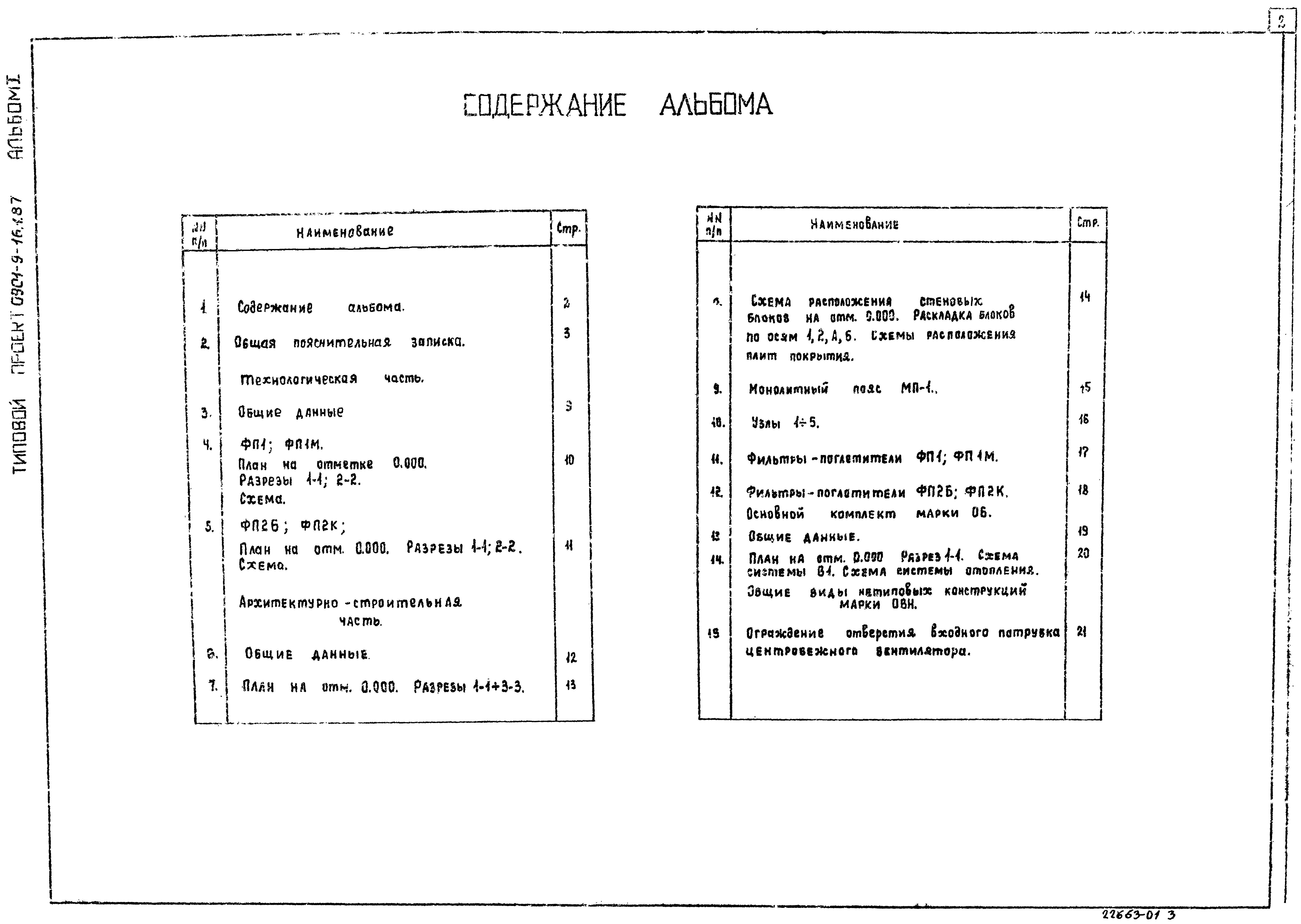 Типовой проект 0901-9-16.1.87