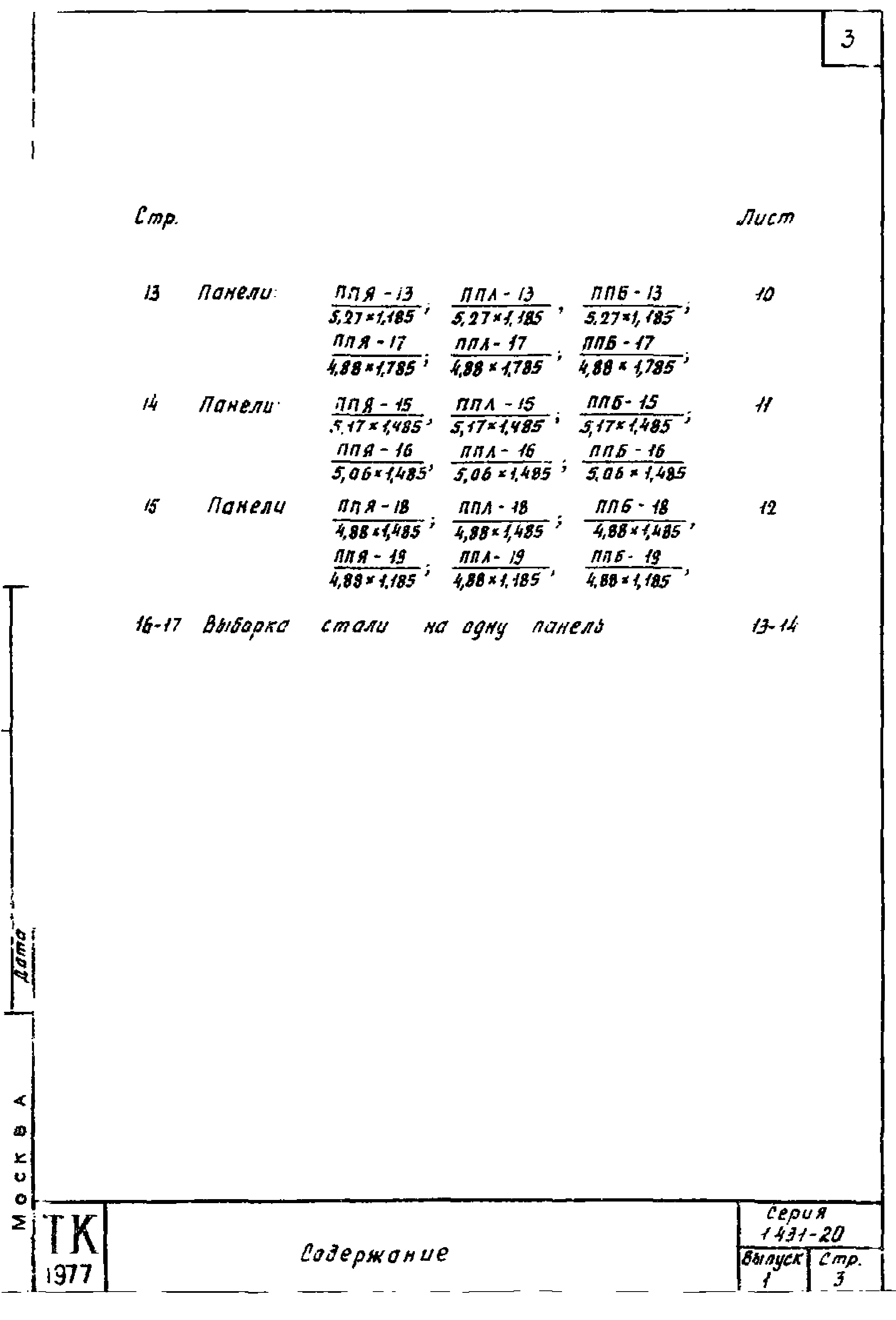 Серия 1.431-20