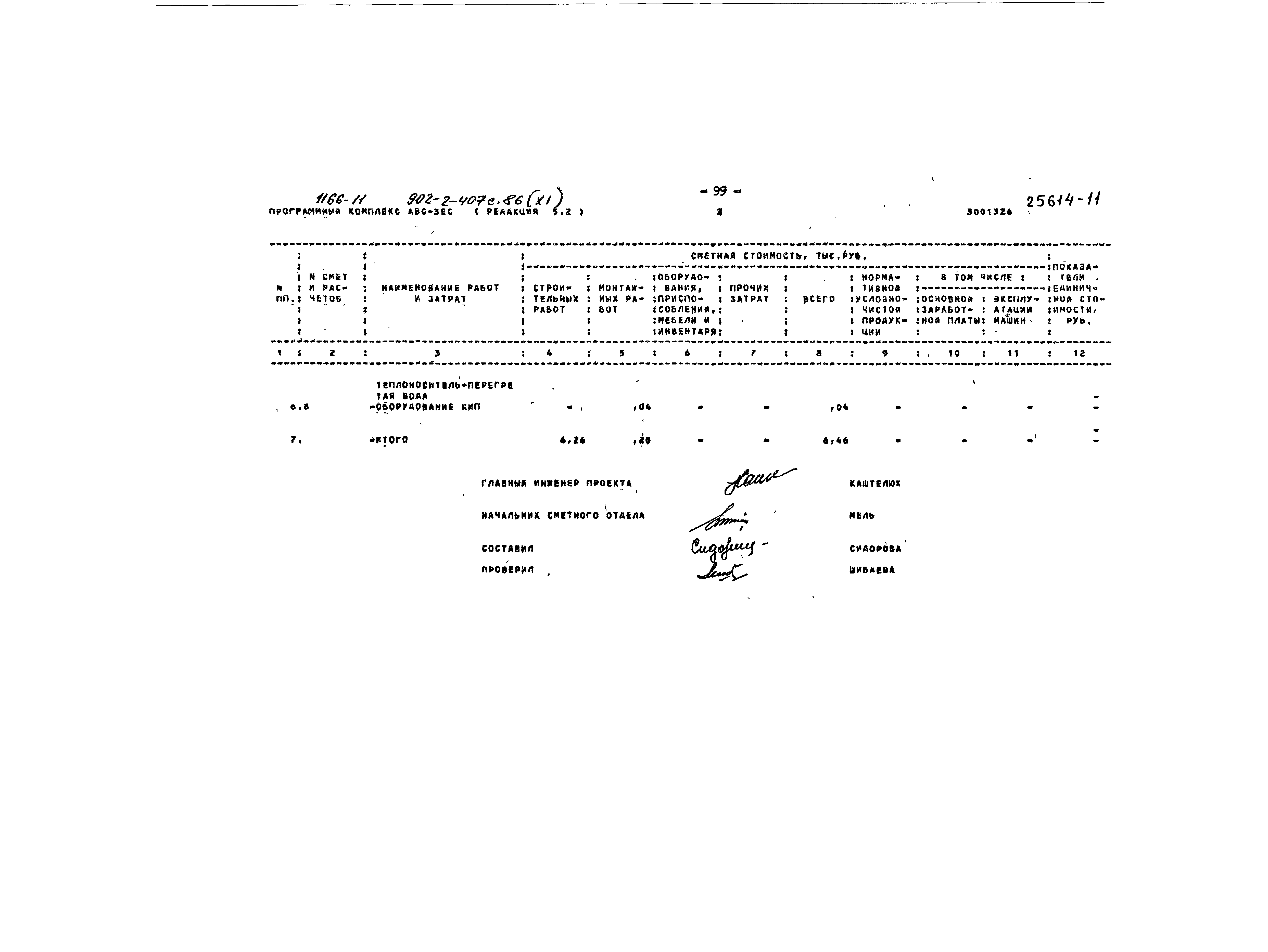 Типовой проект 902-2-407с.86