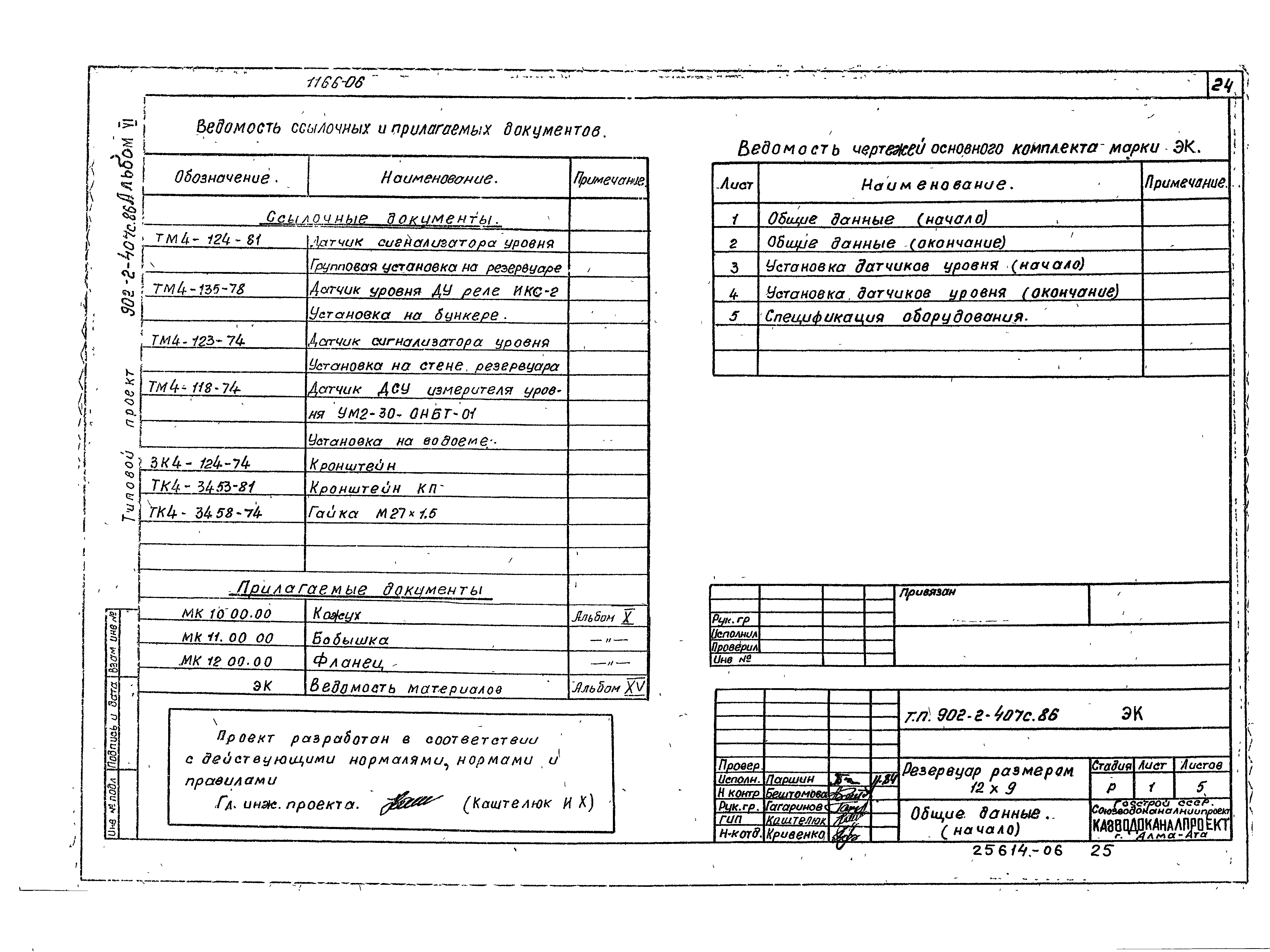 Типовой проект 902-2-407с.86
