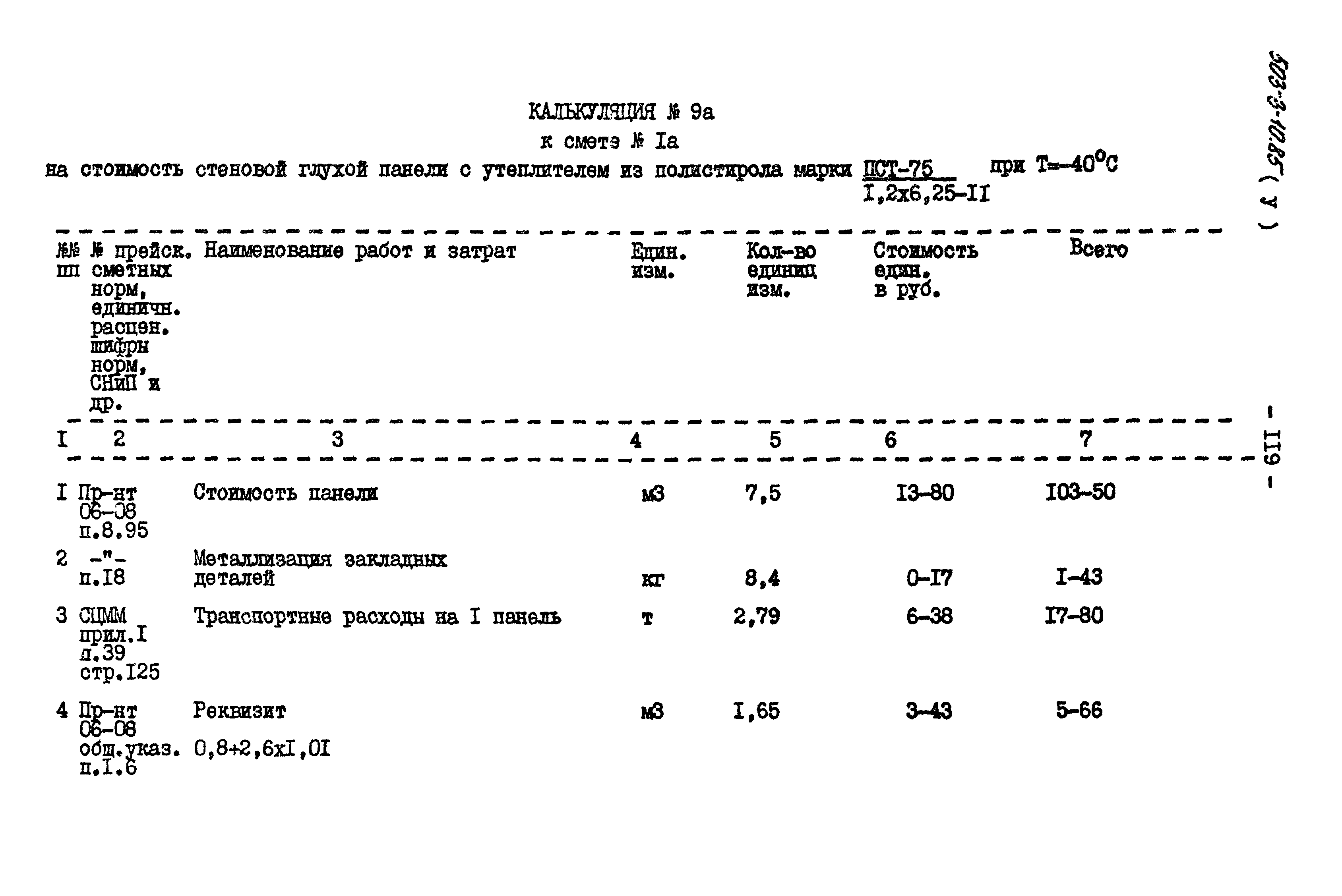 Типовой проект 503-3-10.85