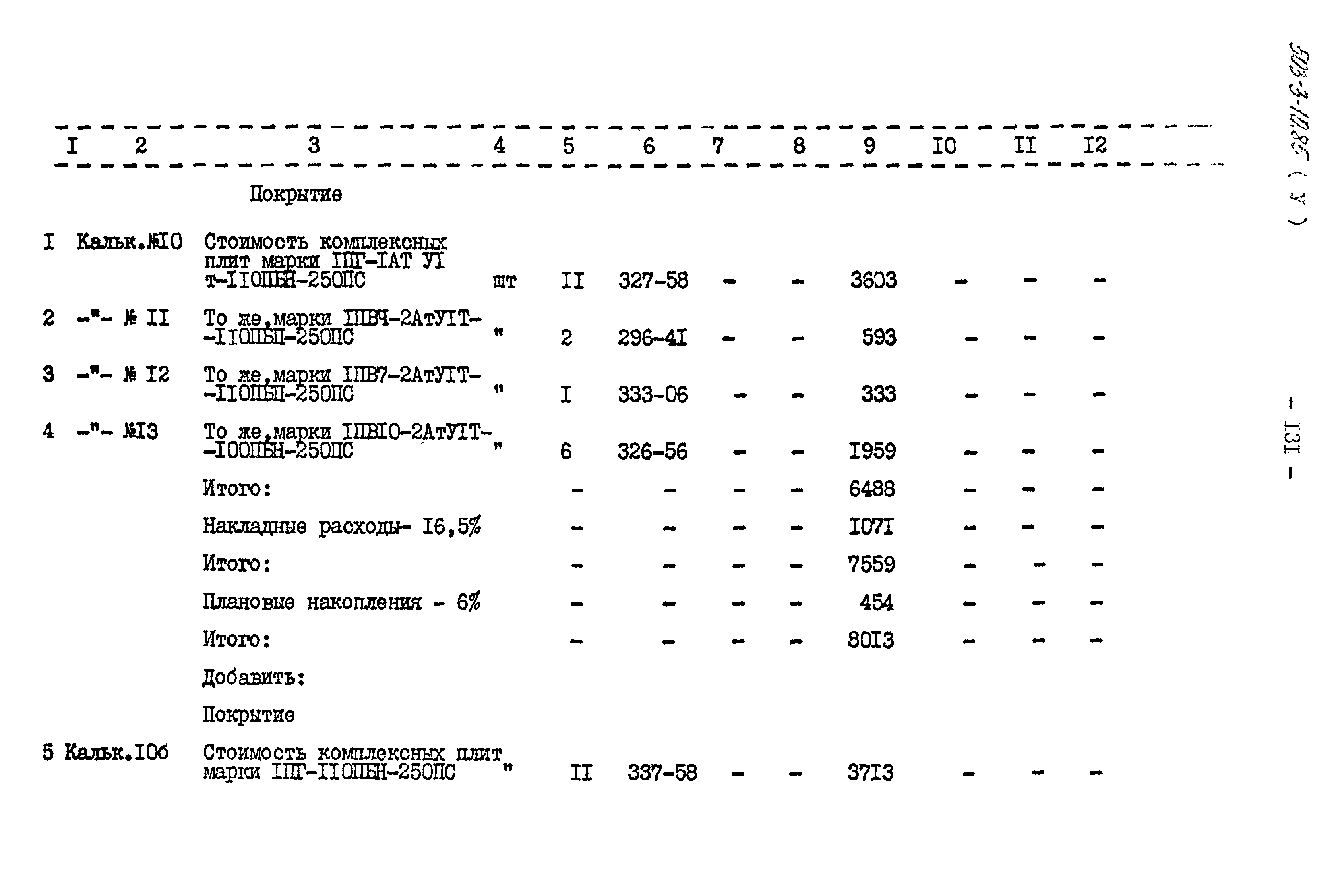 Типовой проект 503-3-10.85