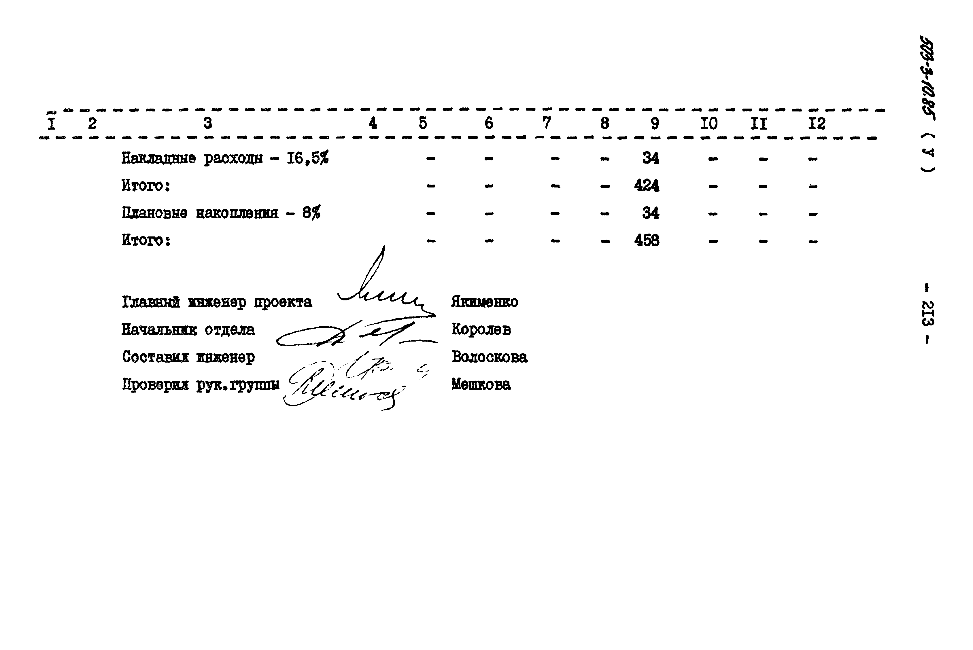 Типовой проект 503-3-10.85