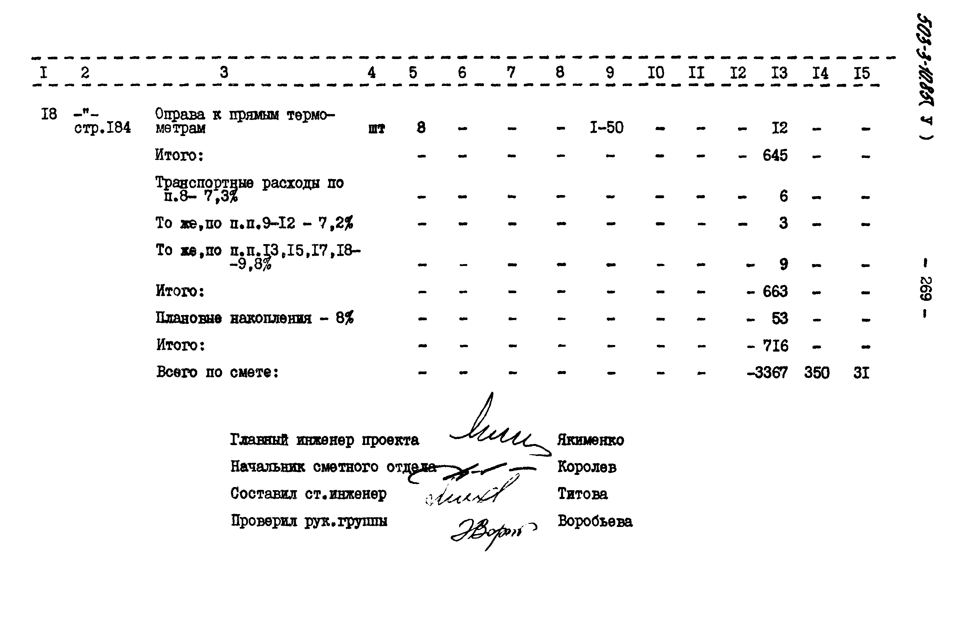 Типовой проект 503-3-10.85