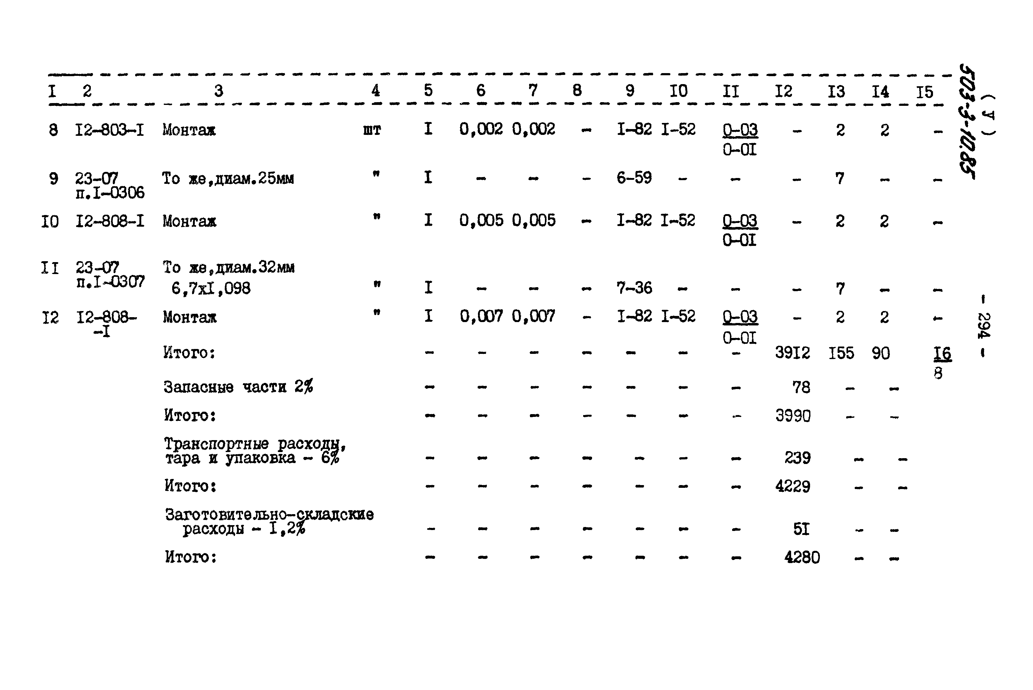 Типовой проект 503-3-10.85
