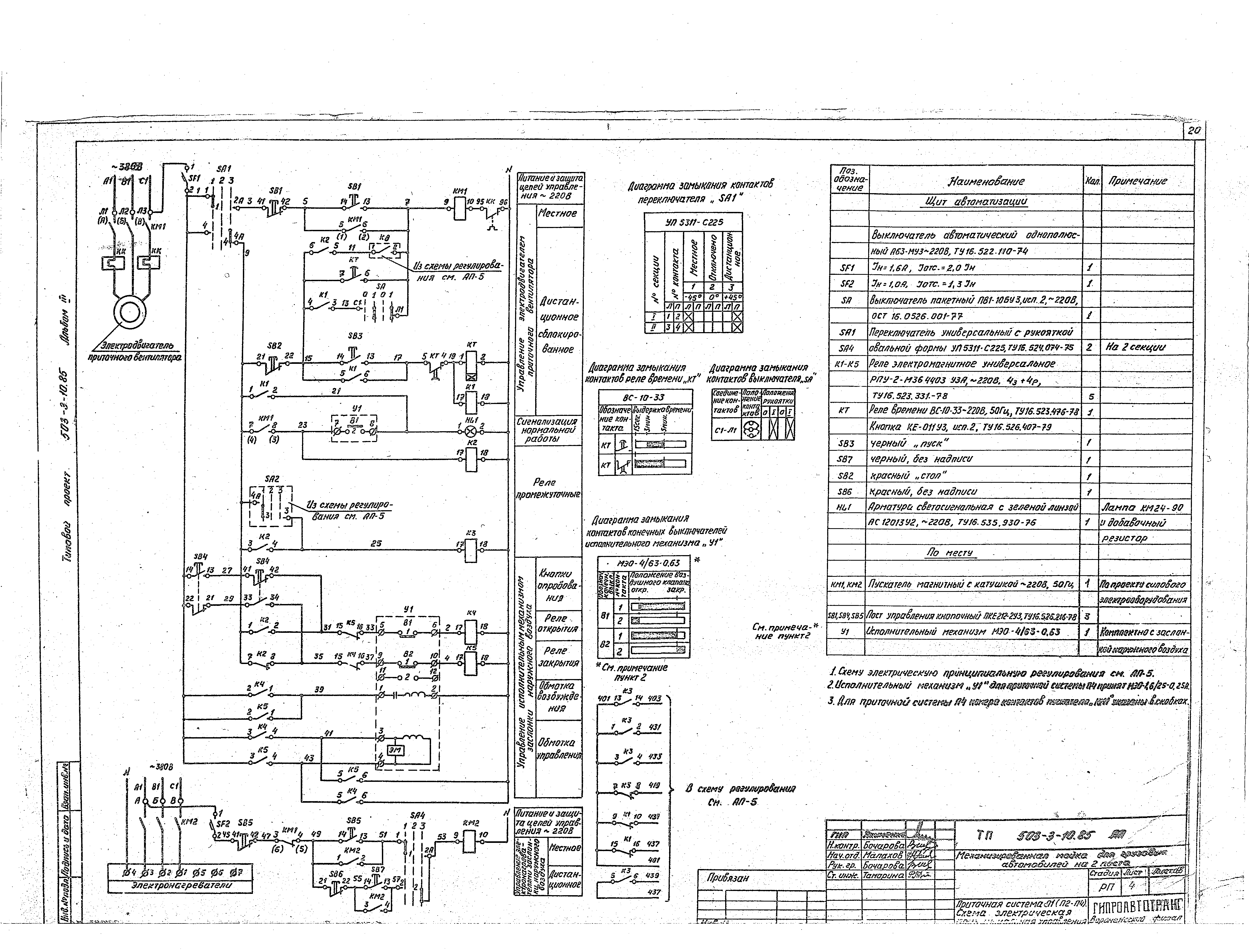 Типовой проект 503-3-10.85