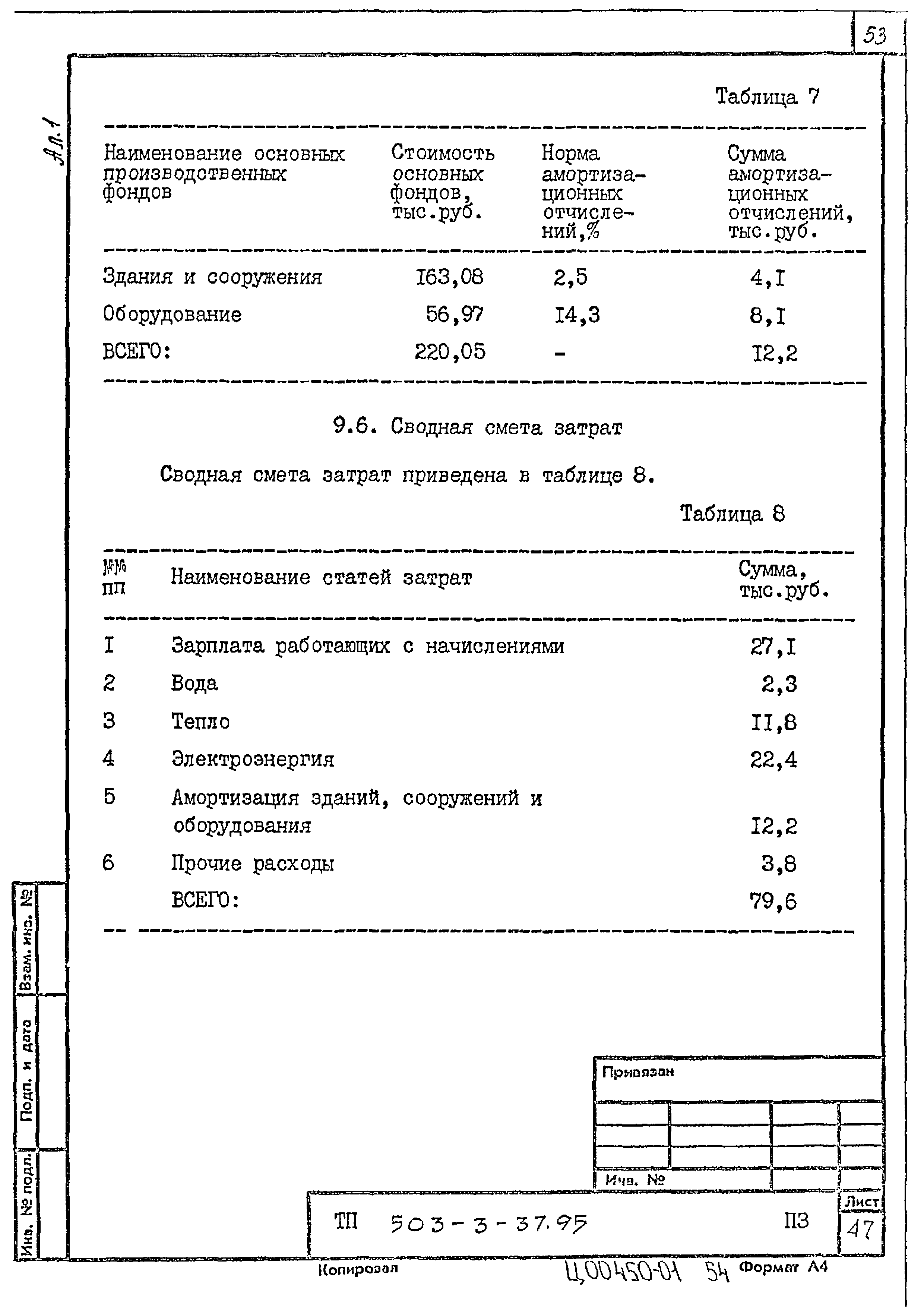 Типовой проект 503-3-37.95