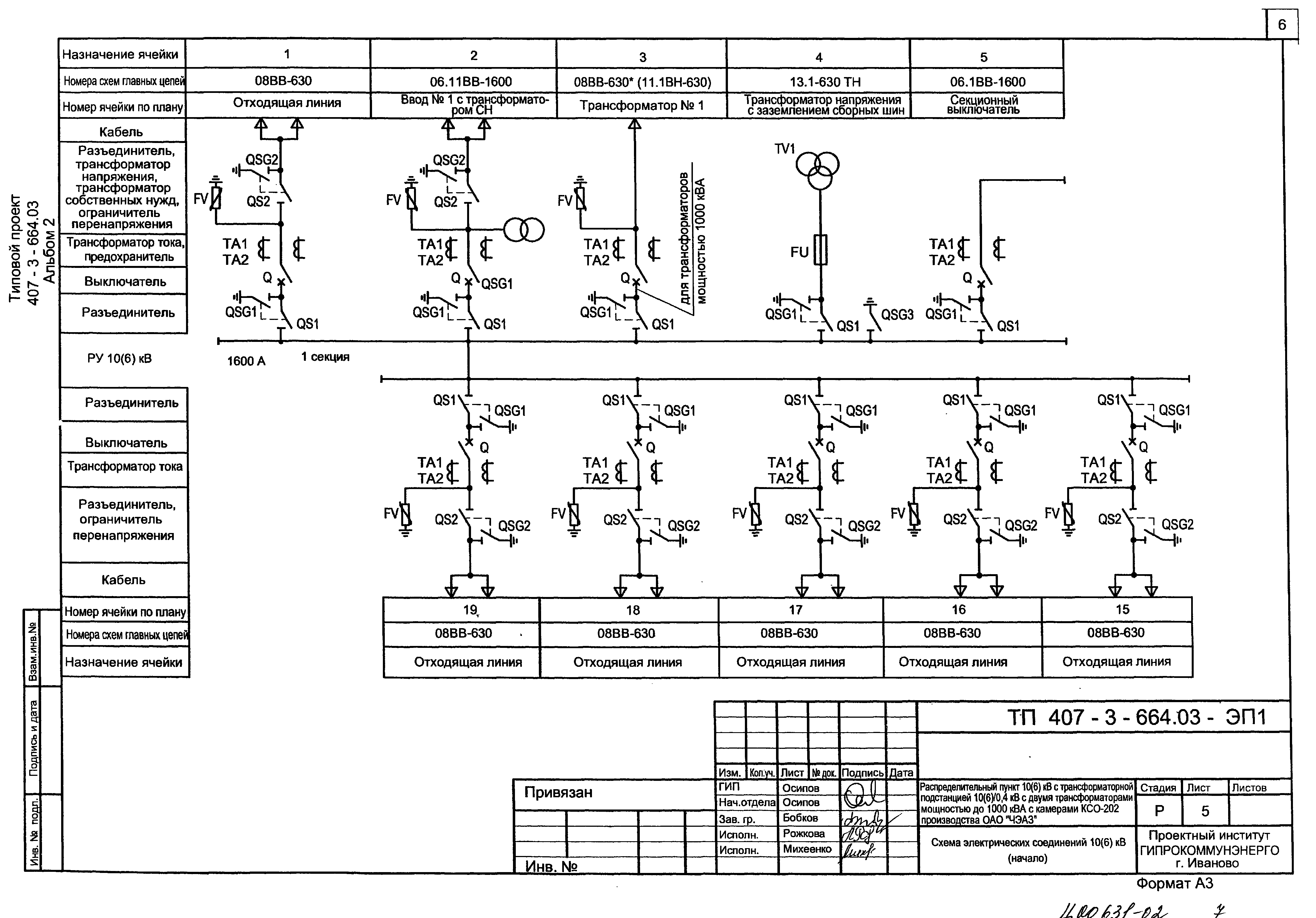 Типовой проект 407-3-664.03