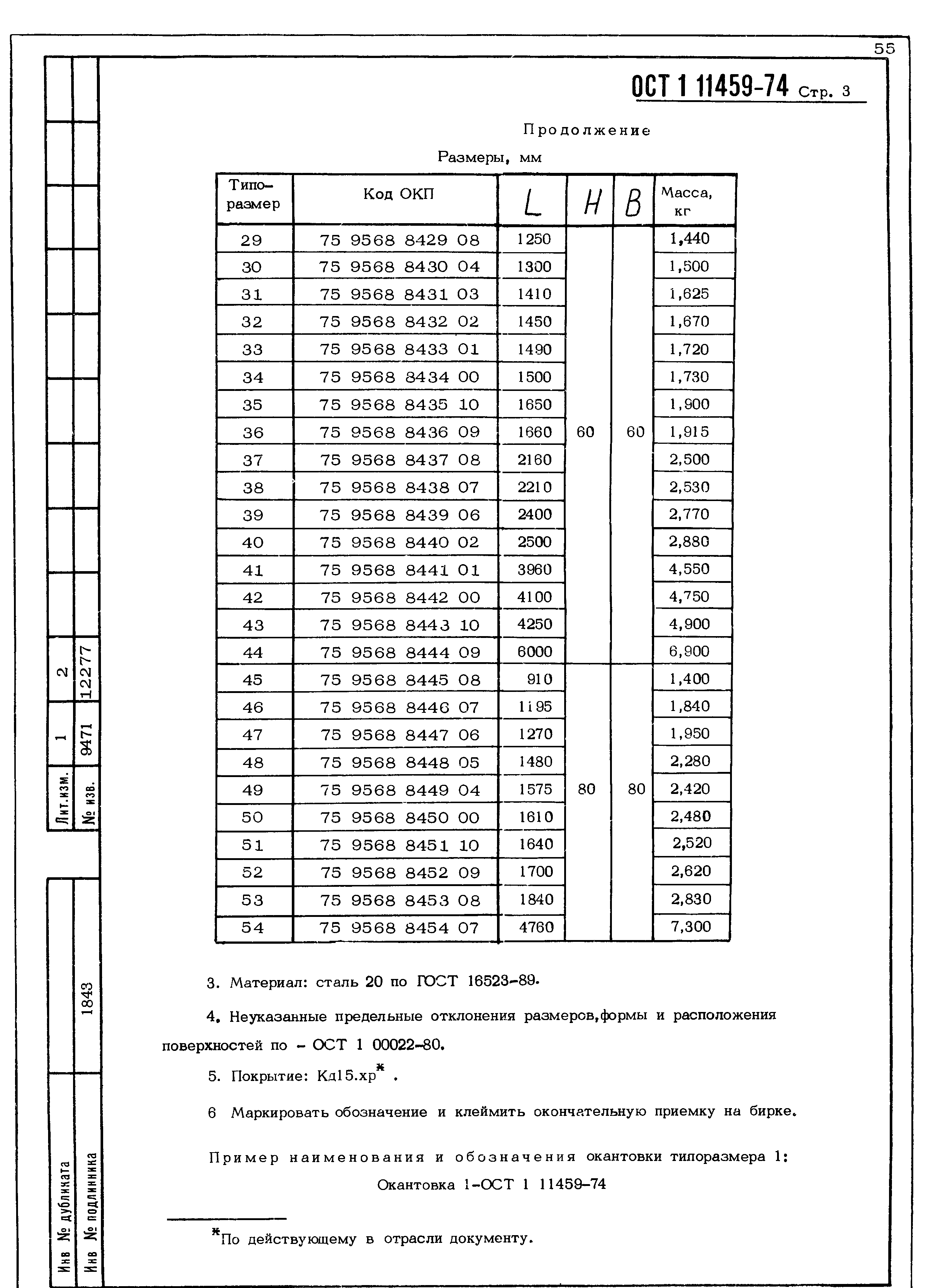 ОСТ 1 11459-74